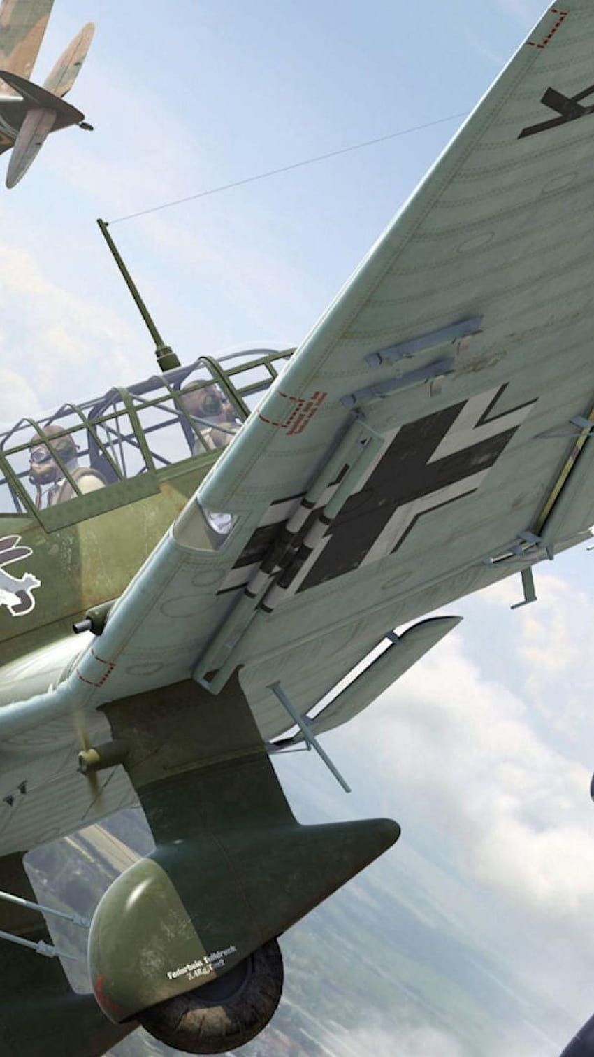 850x1511 Junkers ju 87 HD phone wallpaper