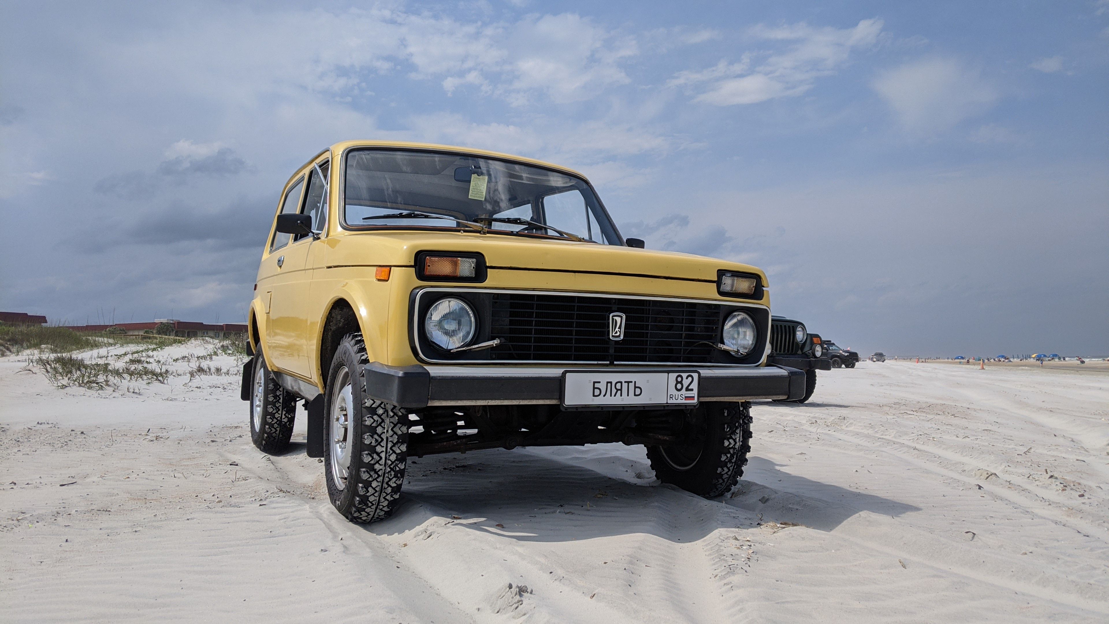 3840x2160 Lada Niva On A Beach In Florida, United States Free Photo Released To Public