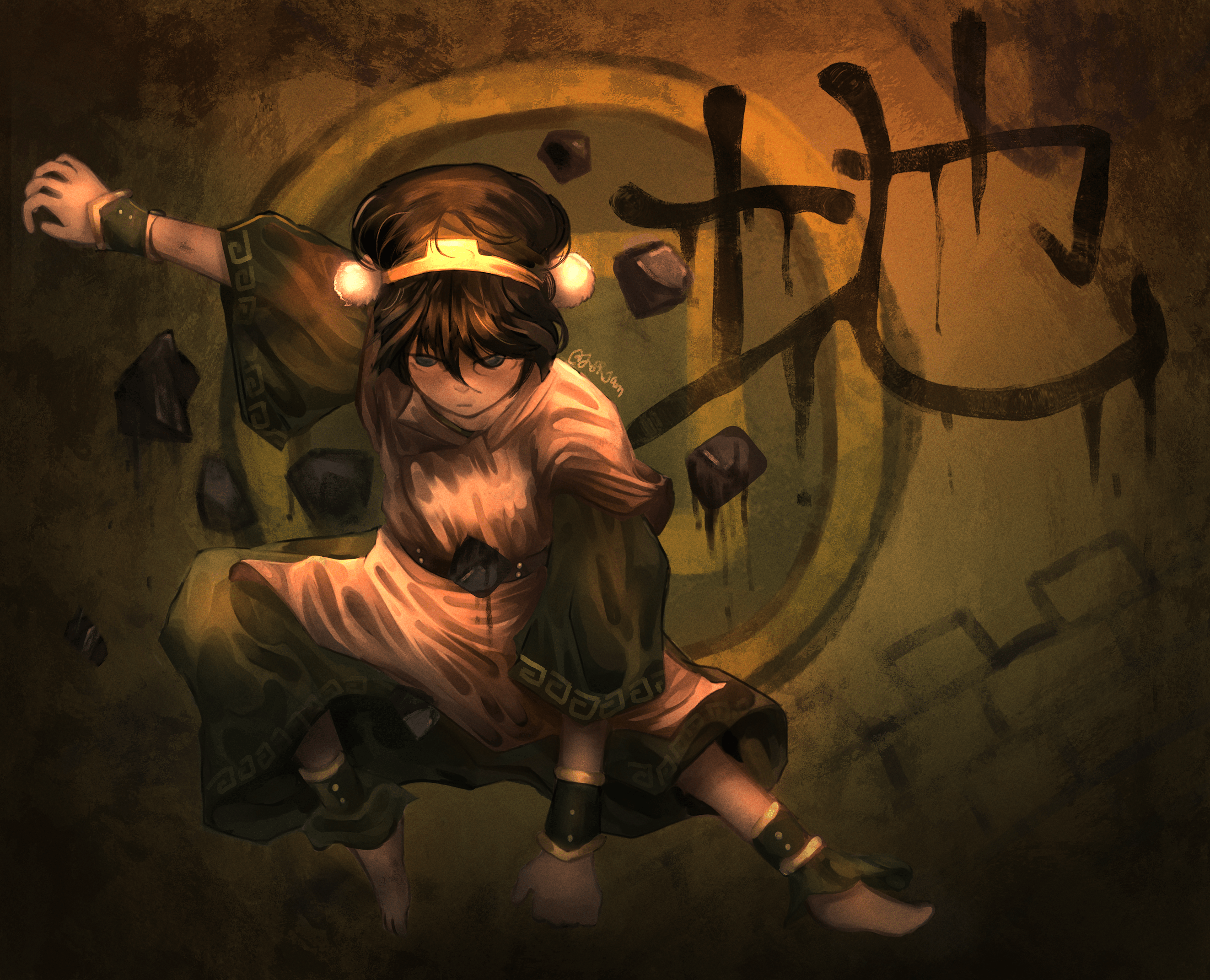 2645x2142 I drew a Toph Wallpaper!!