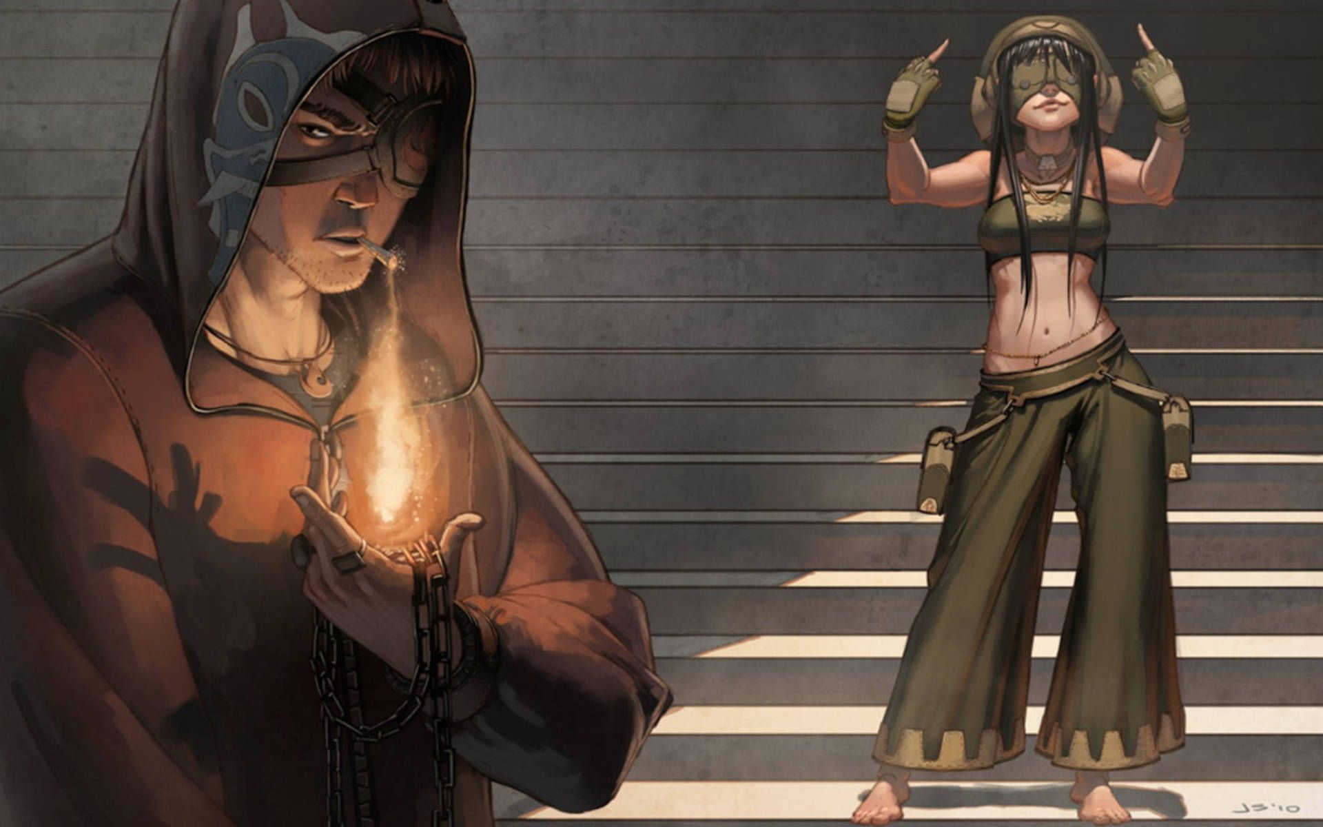 1920x1200 Modernized Zuko And Toph Wallpaper