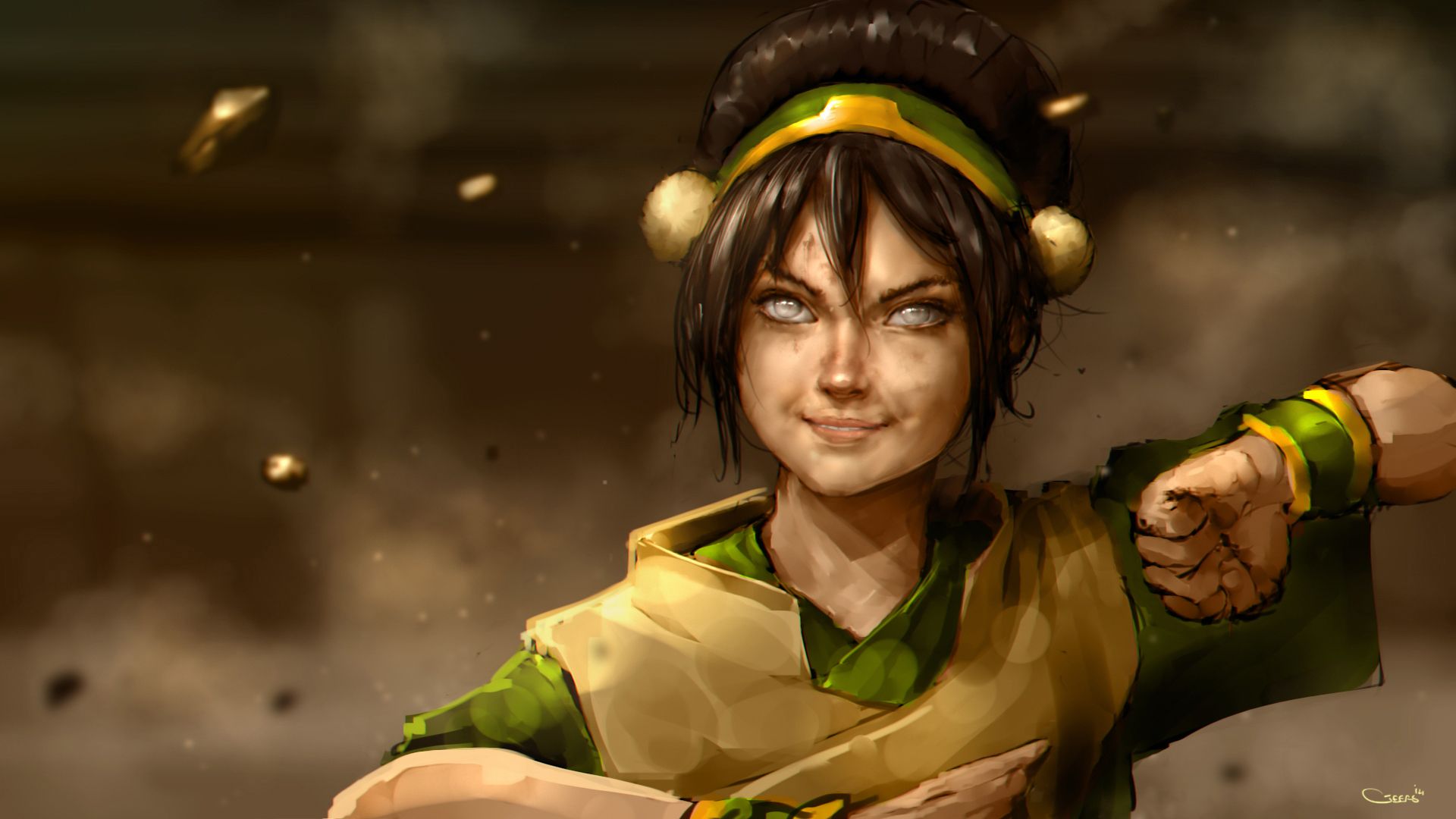 1920x1080 Avatar The Last Airbender Toph Beifong Fighting HD Anime Wallpaper