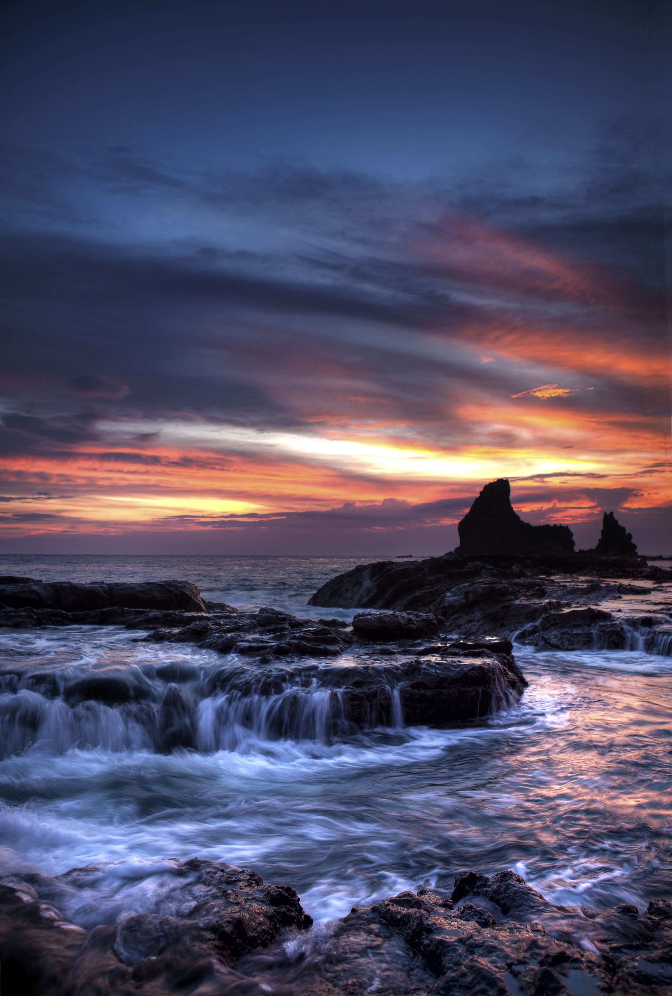 2161x3200 Cool Sunset Over Rocks Mural Your Way