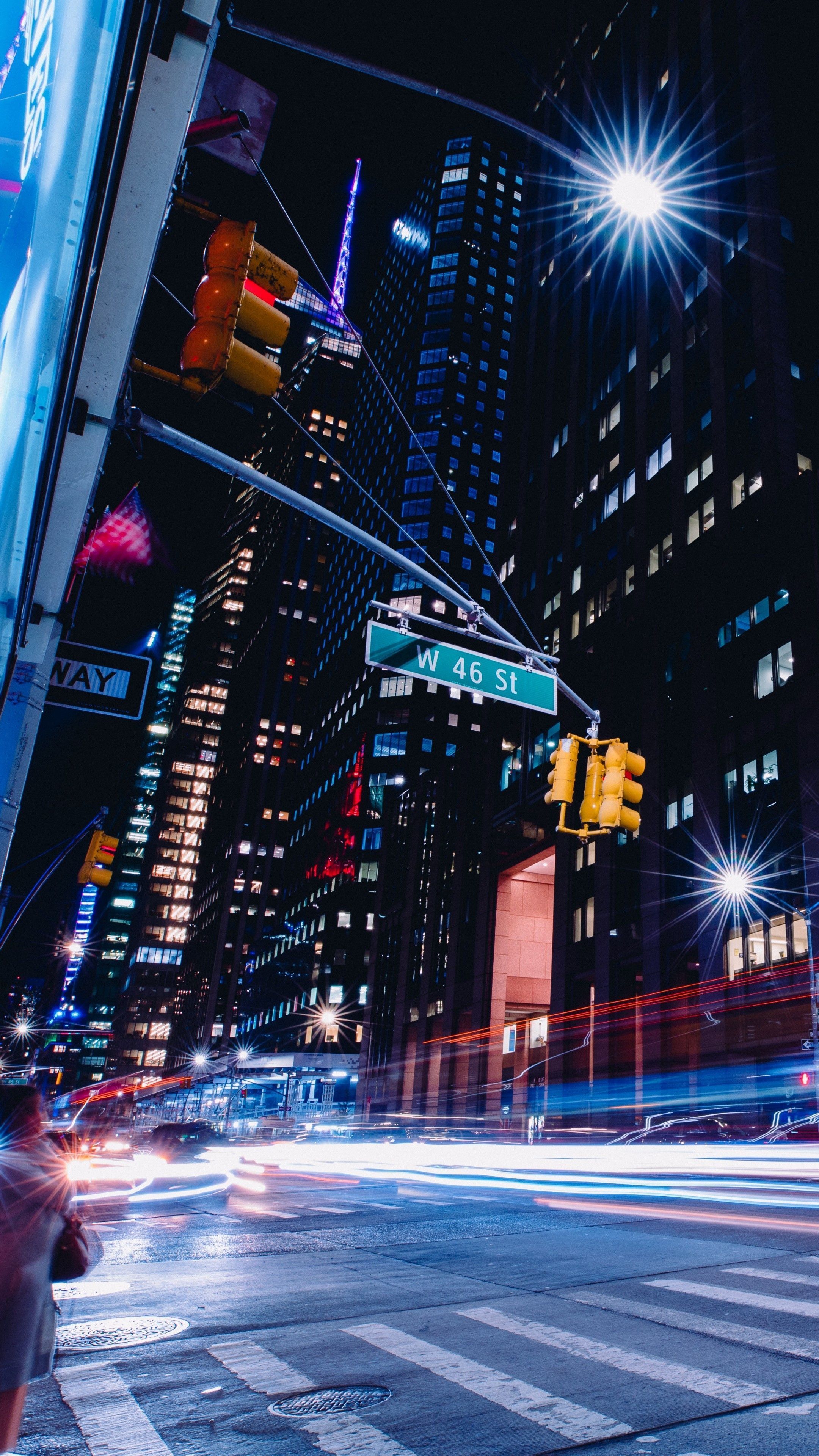 2160x3840 New York at Night Wallpaper
