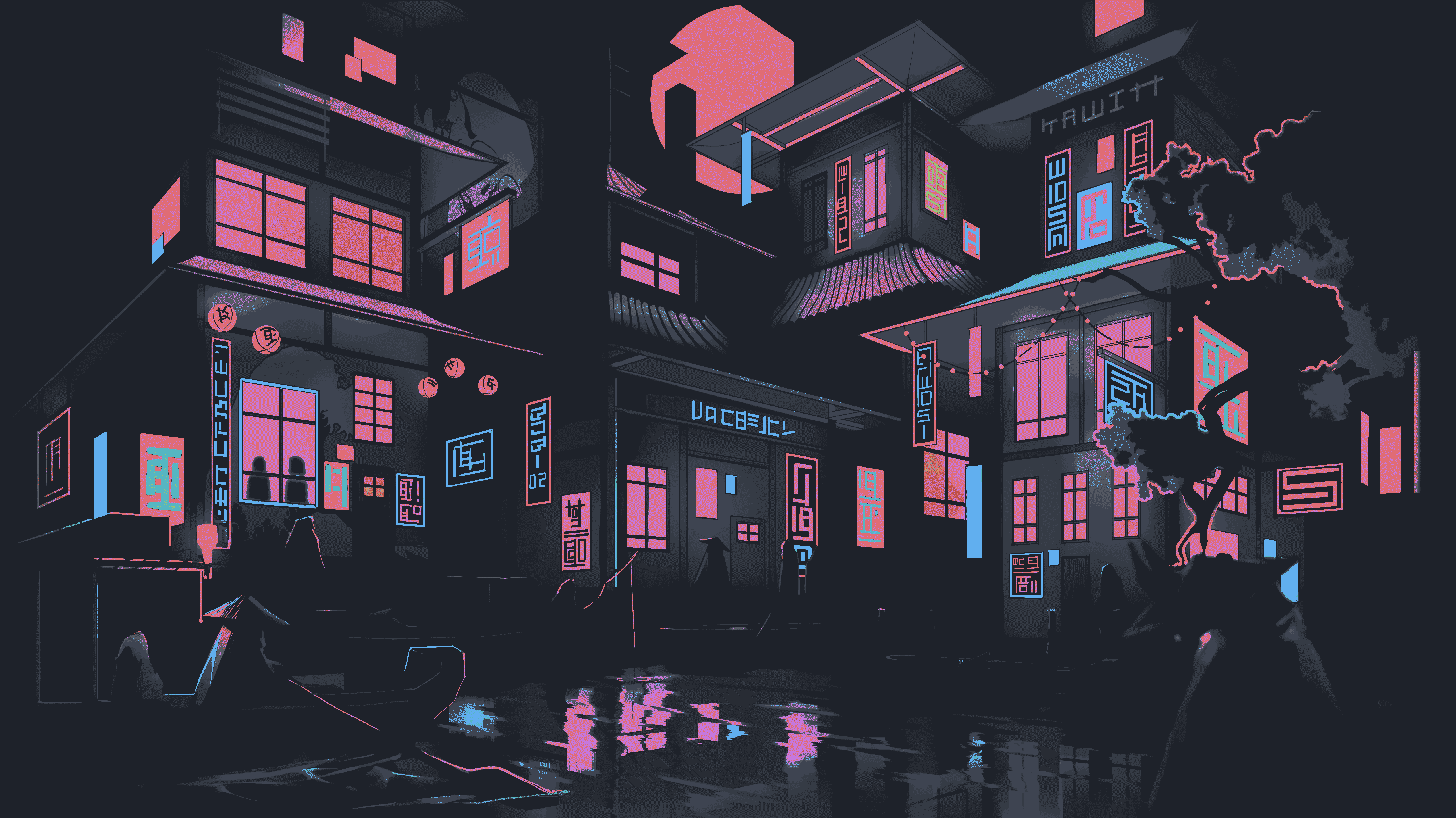 5120x2880 Night City Art (5120x2880)