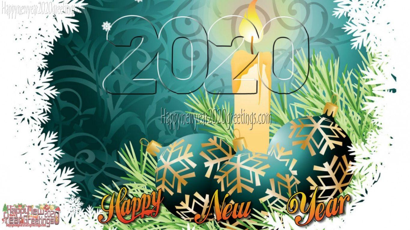 1366x768 Happy New Year 2020 Colourful HD Wallpaper 4k Download Free
