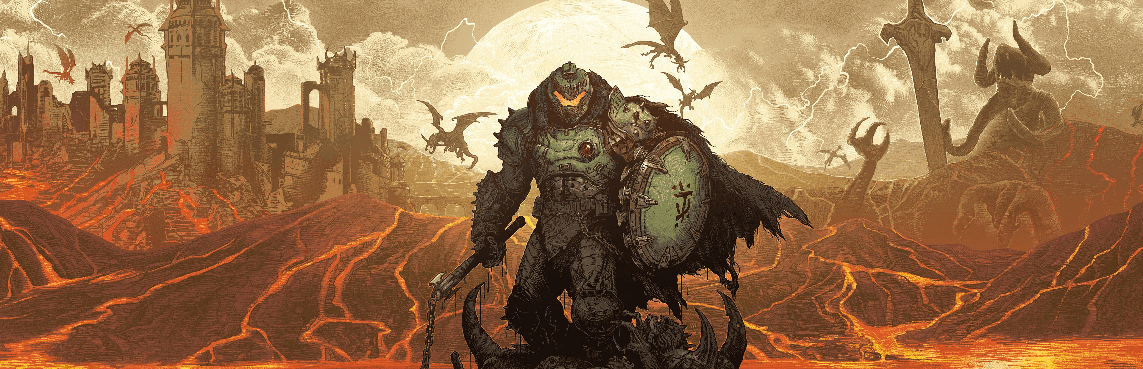 3840x1240 DOOM: The Dark Ages