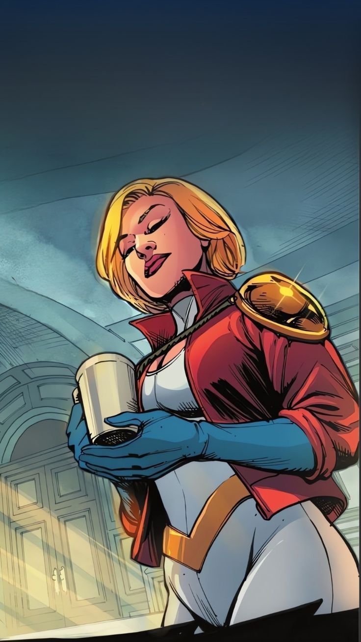 736x1307 Power Girl Wallpaper