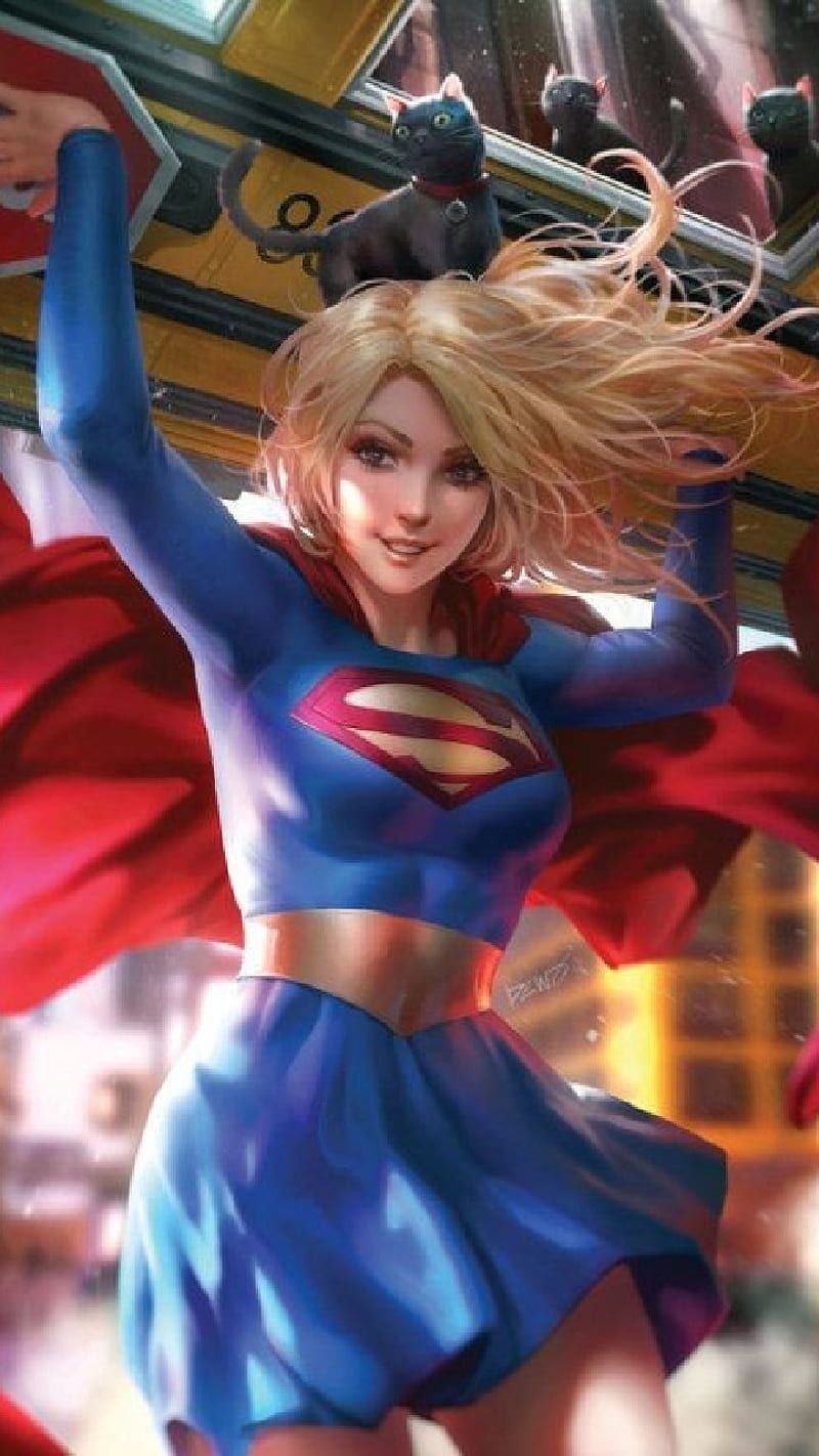 800x1422 Supergirl, beauty, dc, power girl, supergirl, HD phone wallpaper