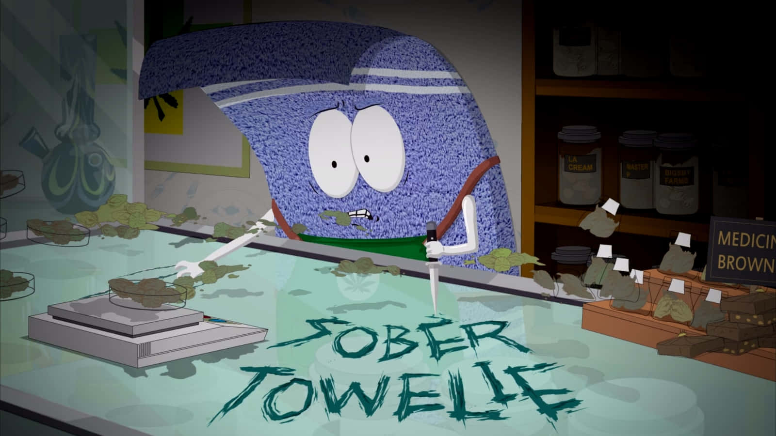 1600x900 Sober Towelie South Park Wallpaper