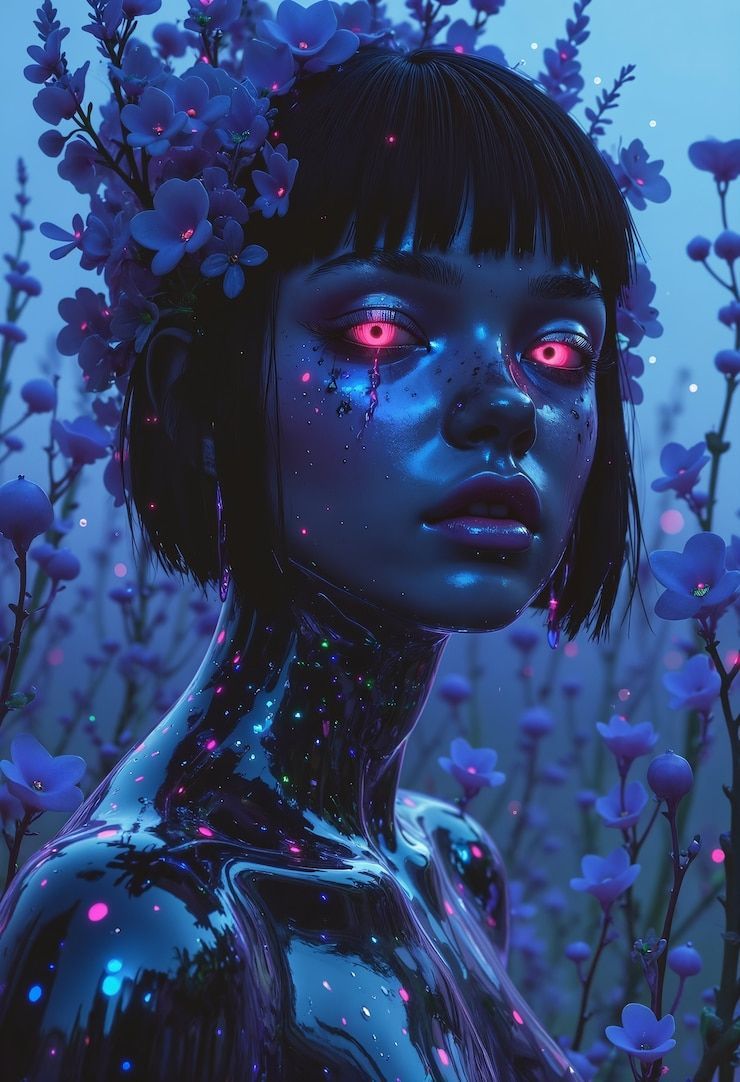 740x1082 Ai Girl Digital Art Wallpaper Image