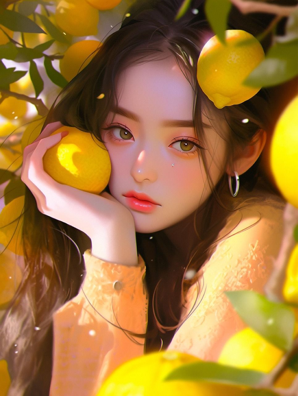965x1280 Download Ai Generated Girl Woman. Royalty Free Stock Illustration Image