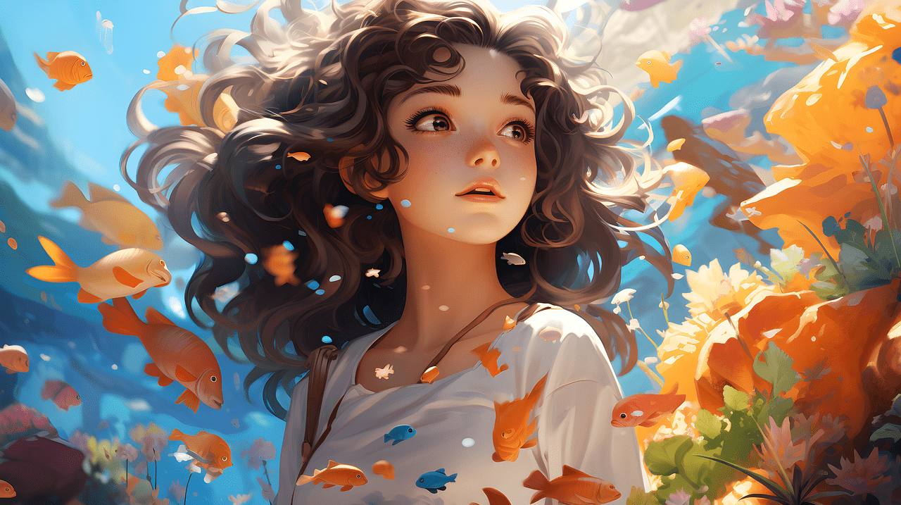 1280x717 Download Ai Generated Woman Face. Royalty Free Stock Illustration Image