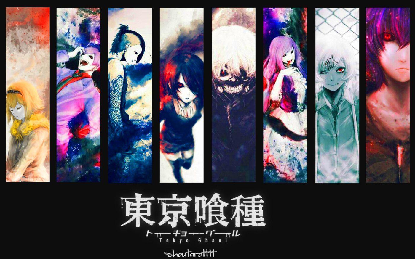 1400x875 Tokyo Ghoul Character Wallpaper