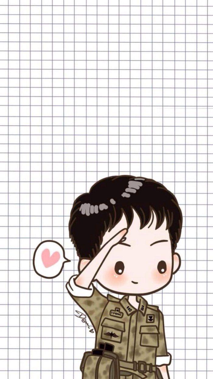 700x1243 descendants of the sun cartoon best. Cute