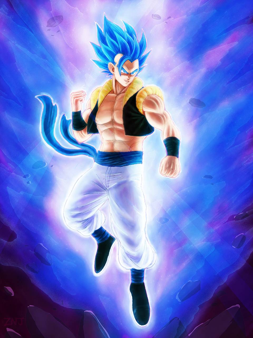960x1280 Gogeta blue wallpaper