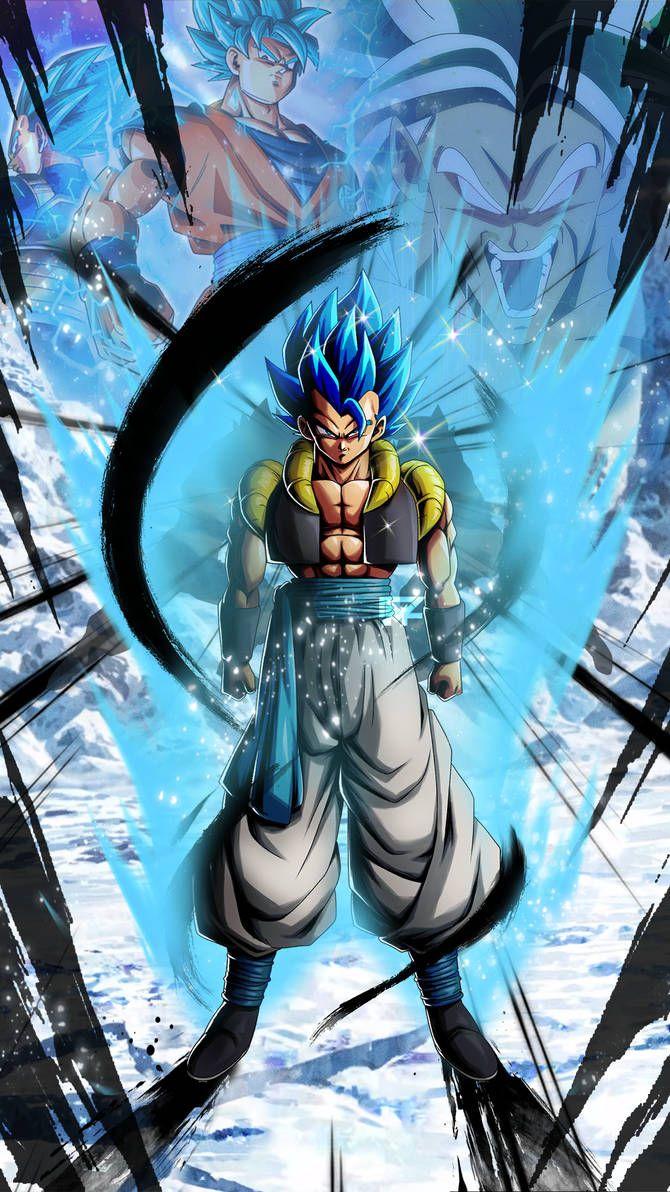670x1192 Free download Gogeta Blue Dragon Ball Legends Style