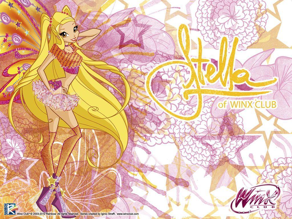 1024x768 Winx Club Stella Wallpaper
