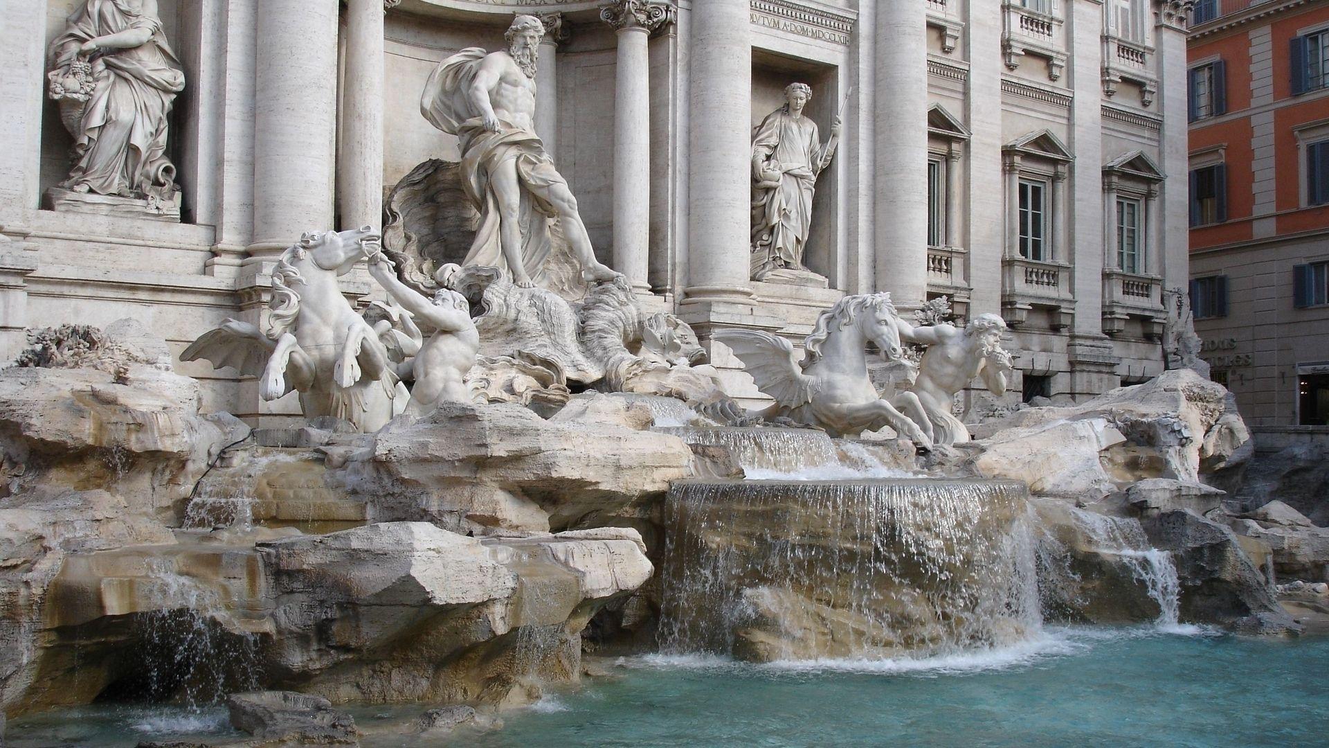 1920x1080 Fontana Di Trevi Wallpaper. Mardi