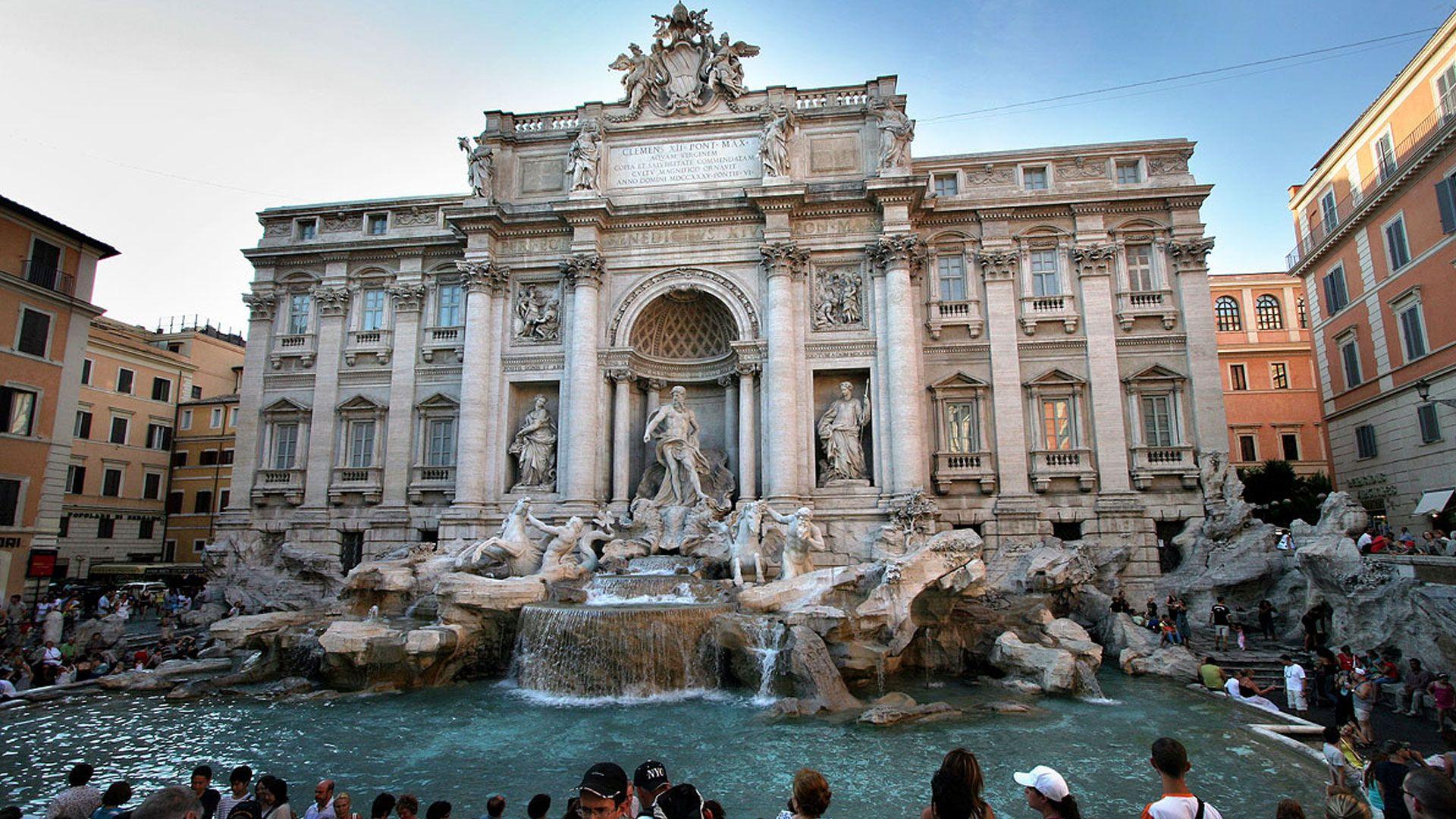 1920x1080 Trevi Fountain Rome Italy