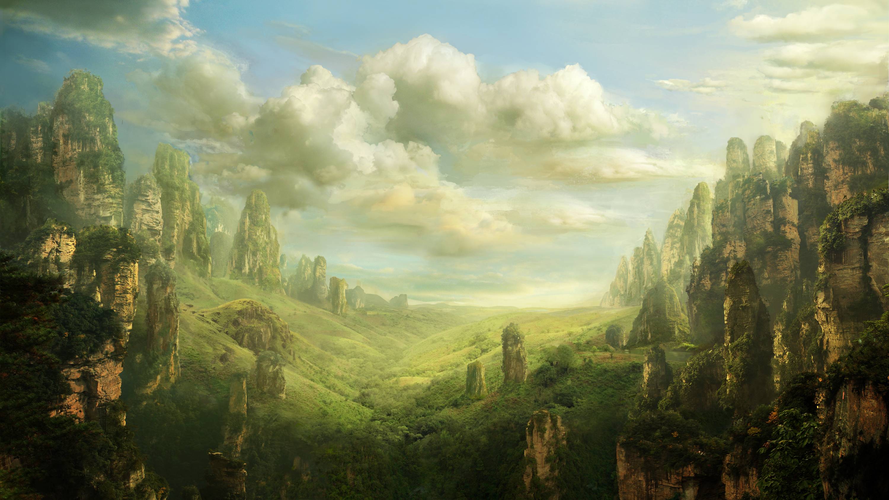 3000x1688 Fantasy Landscape Wallpaper