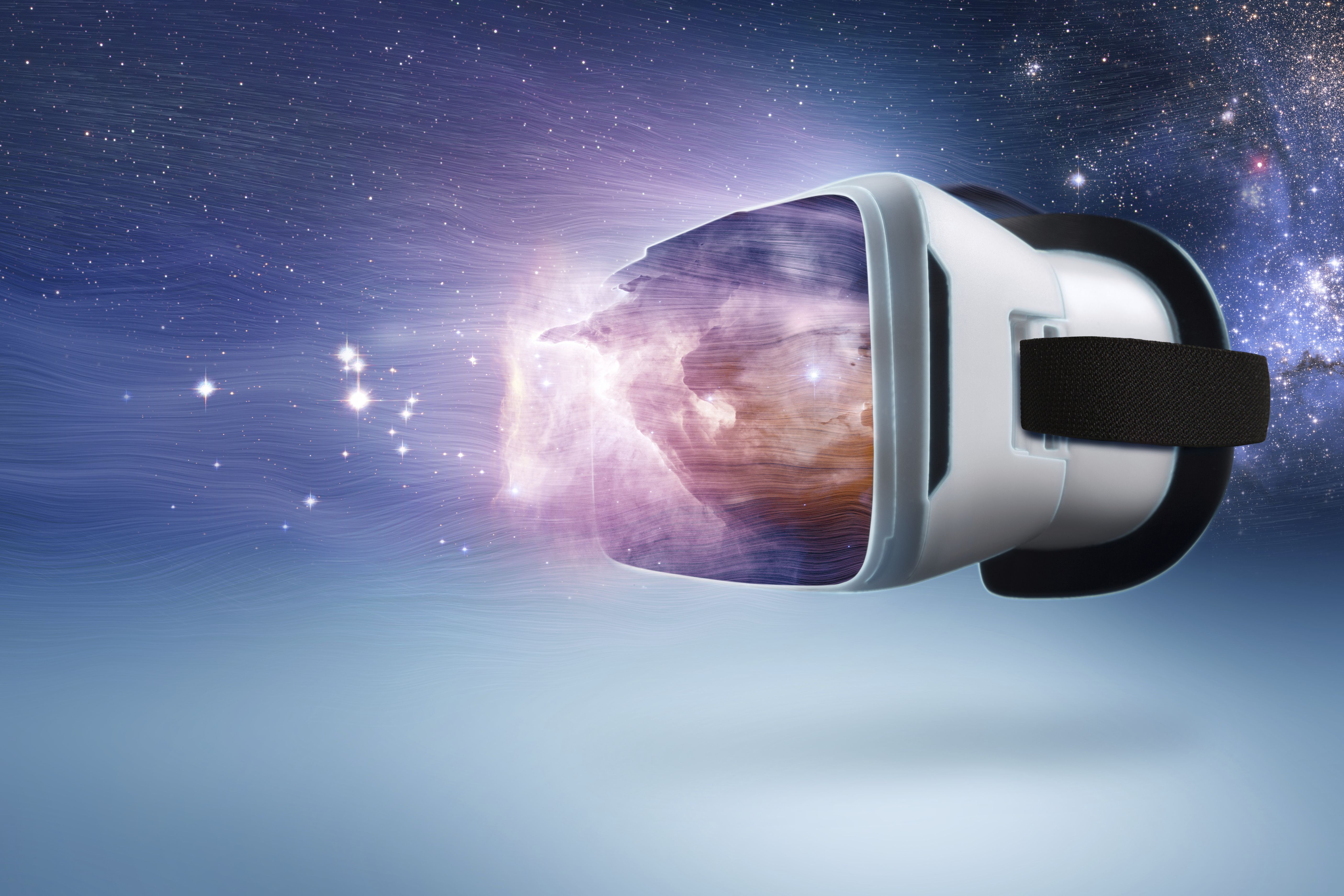 5137x3425 Wallpaper White and Black vr Goggles, Background Free Image
