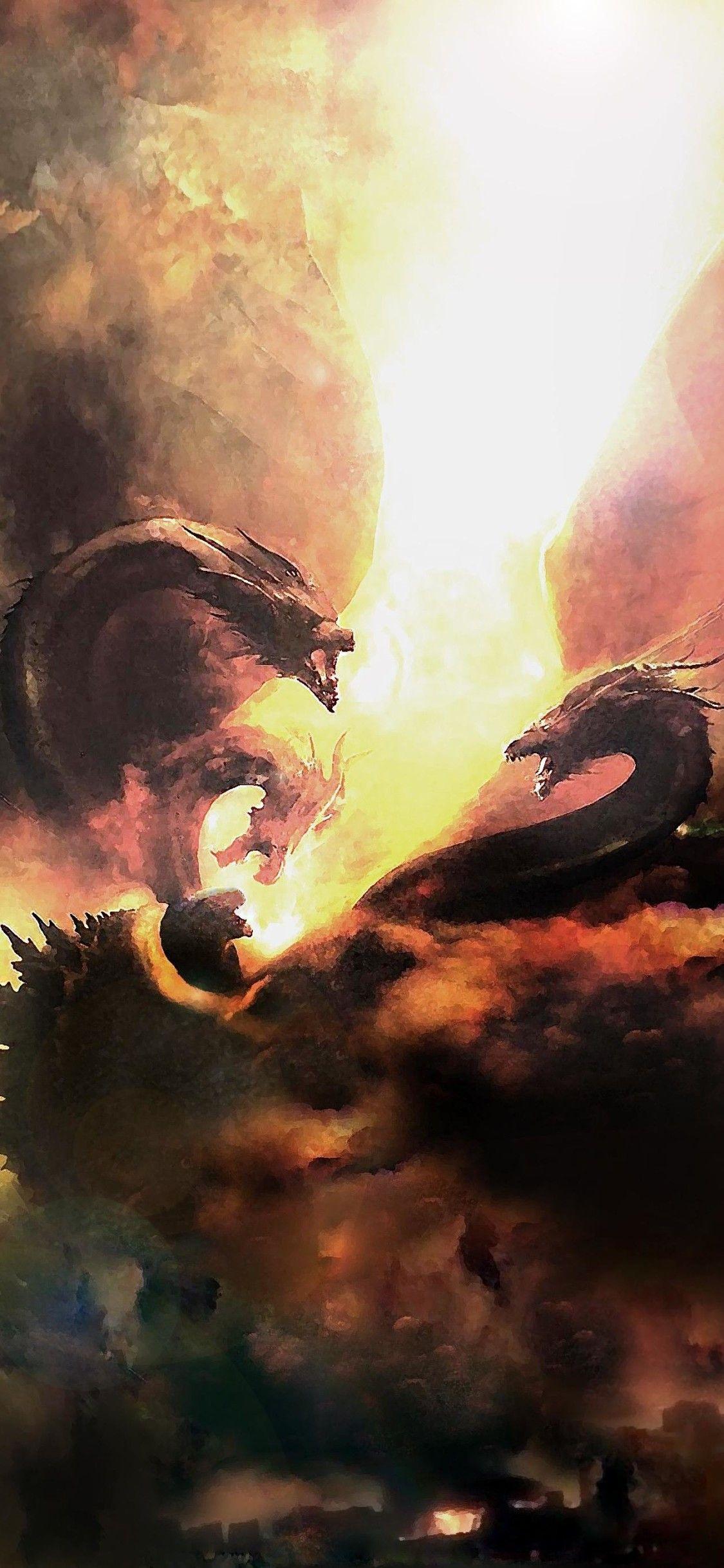 1125x2436 Godzilla King Of The Monsters 2019 Movie iPhone XS
