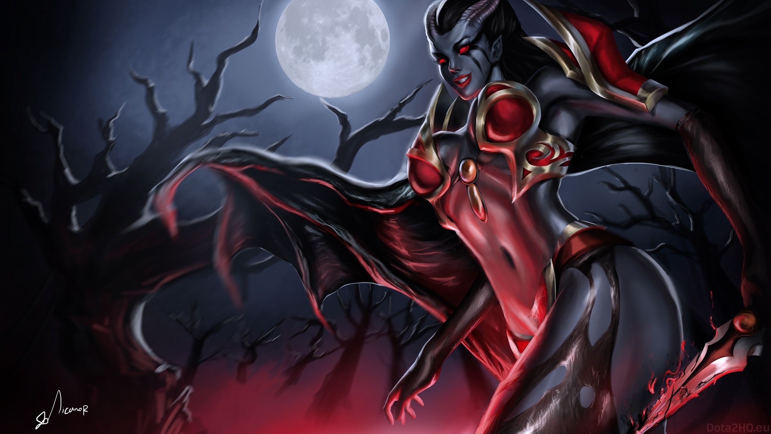 2560x1440 Queen of Pain Desktop Wallpaper 2 Game Wallpaper Gallery
