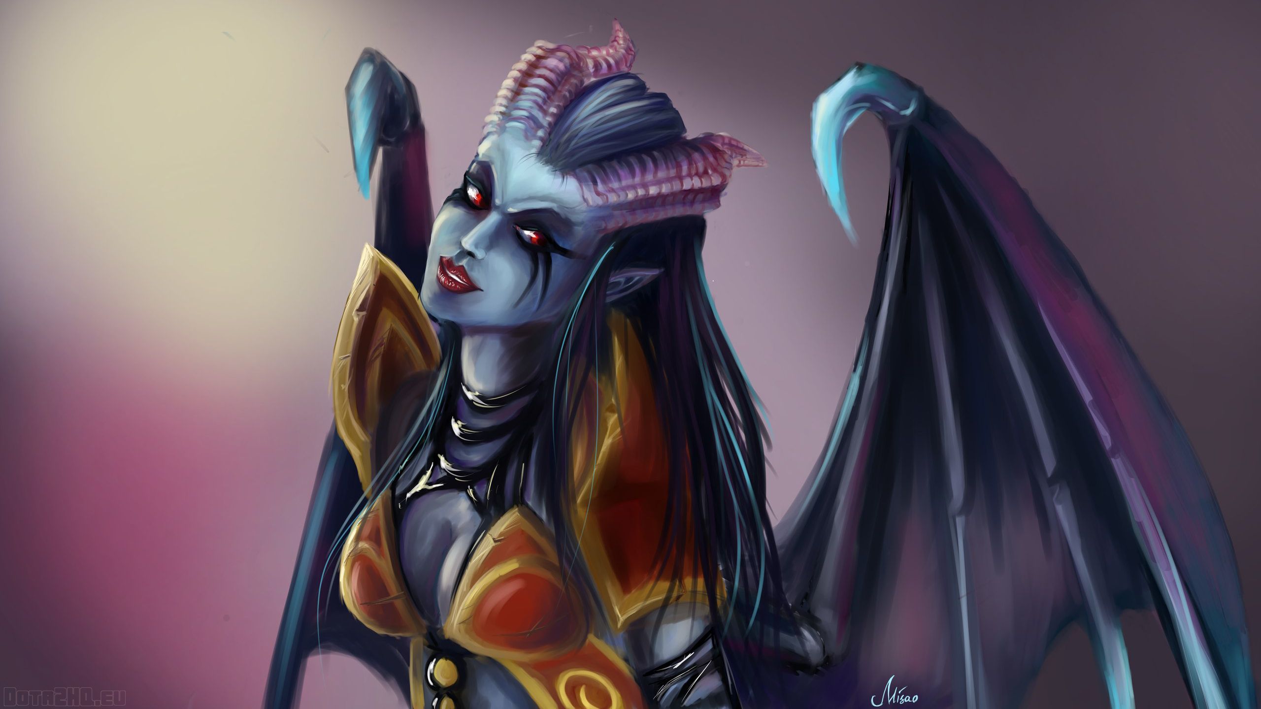 2560x1440 queen of pain, dota art Wallpaper, HD Games 4K Wallpaper, Image and Background