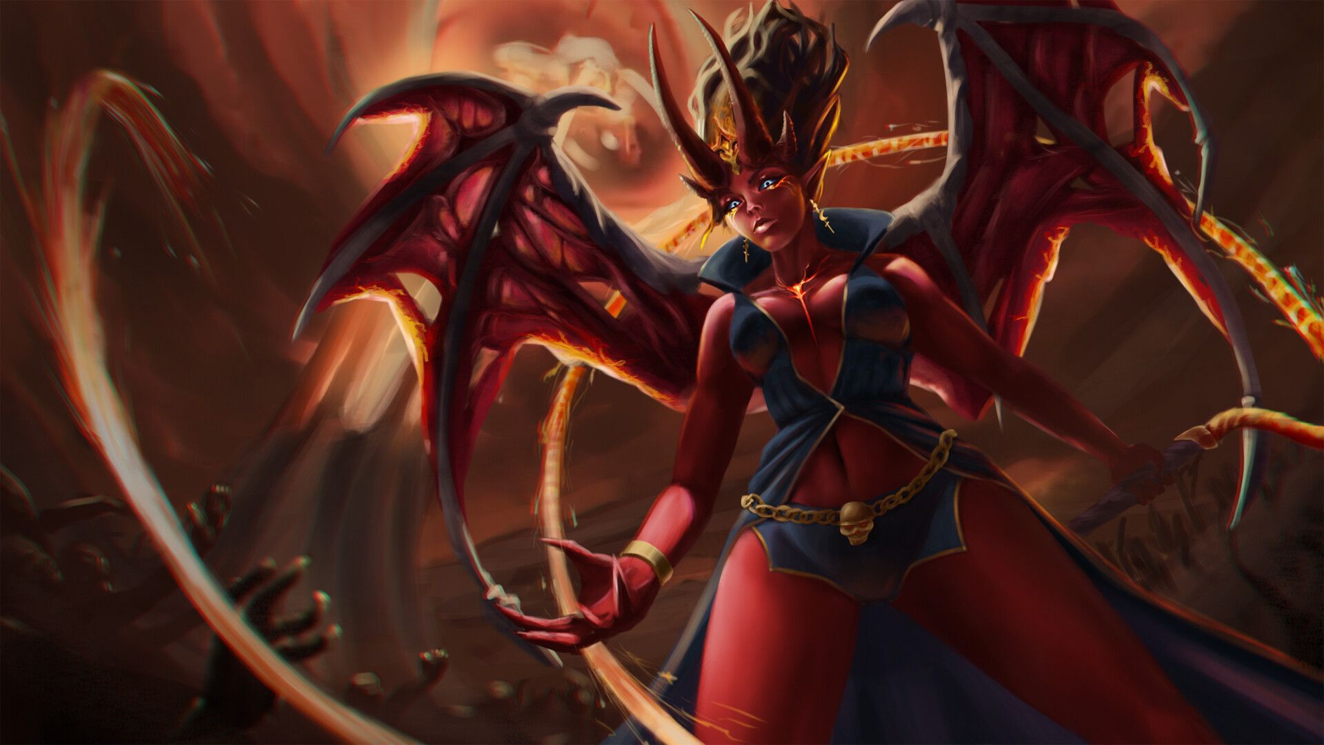1920x1080 Queen of Pain arcana (Dota 2)
