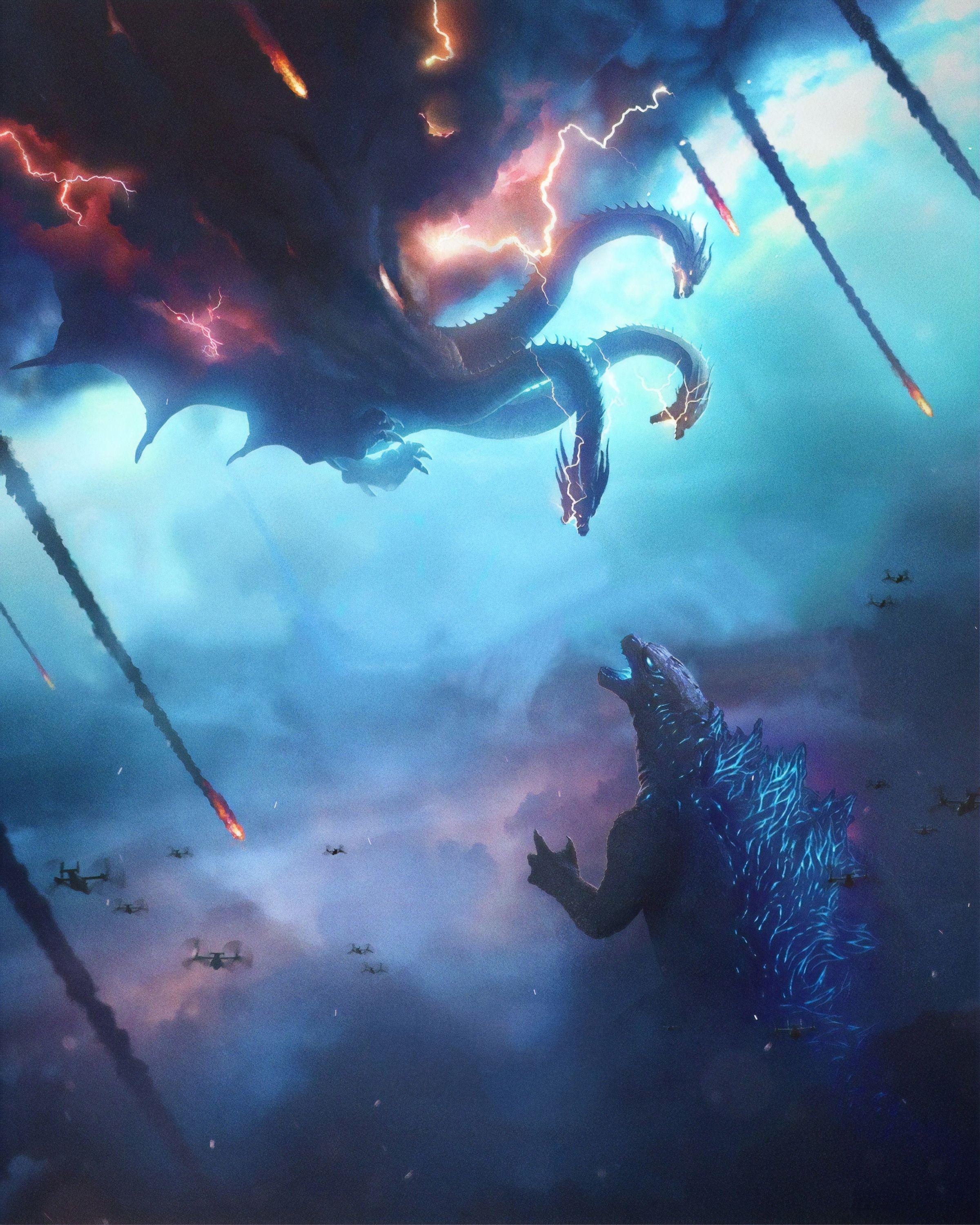 2400x3000 Poster Of Godzilla King of the Monsters Wallpaper, HD Movies