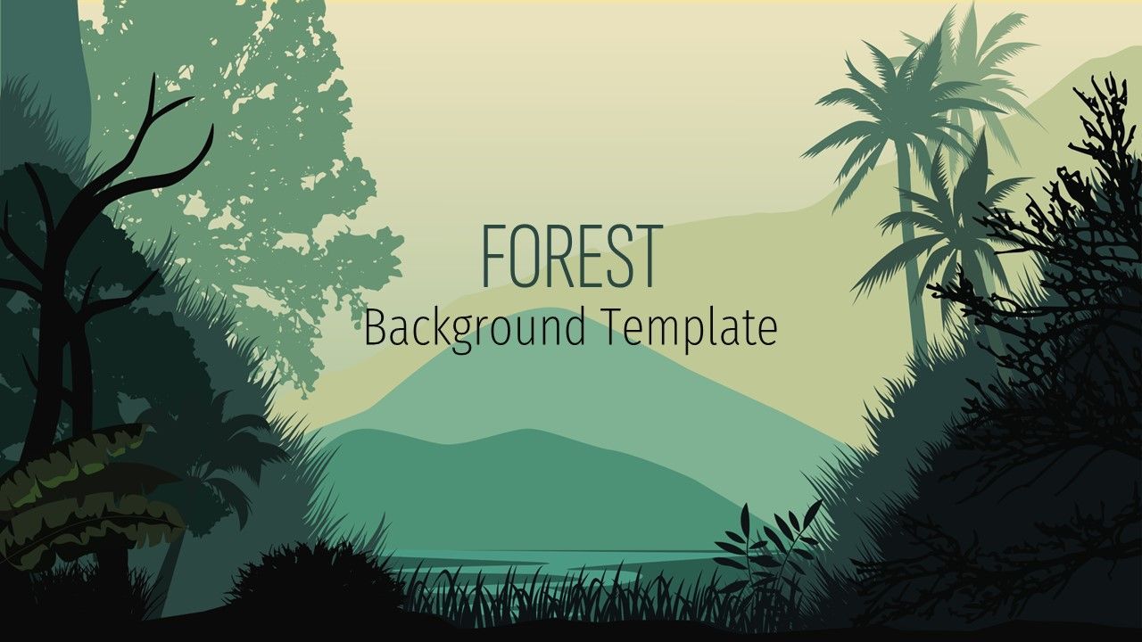 1280x720 Free Forest Background PowerPoint Template for Nature and Eco Friendly Presentations
