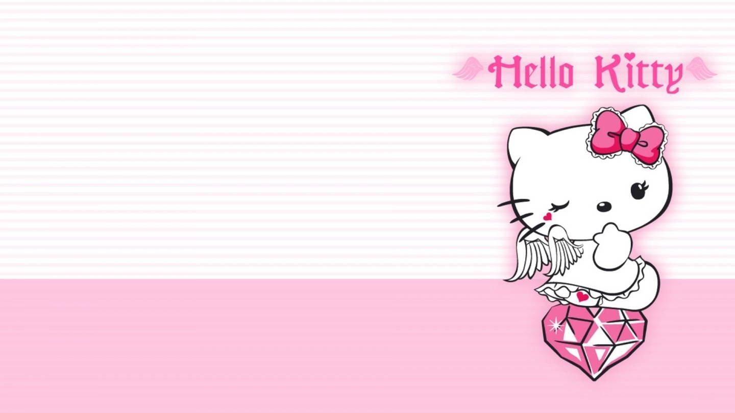 1440x810 Hello Kitty Aesthetic Diamond Wallpaper