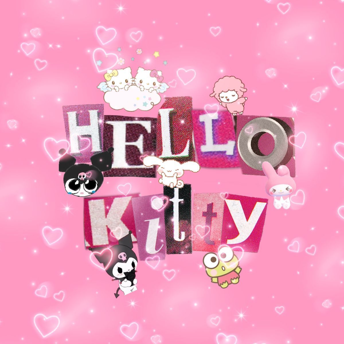 1200x1200 Baddie Hello Kitty Wallpaper