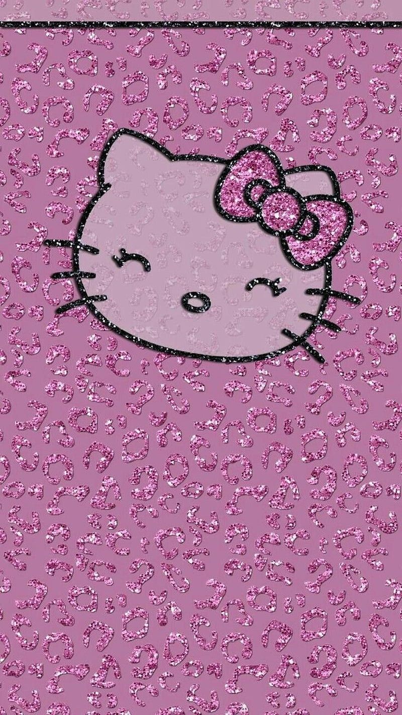 800x1422 Hello kitty, pink, sparkling, HD phone wallpaper