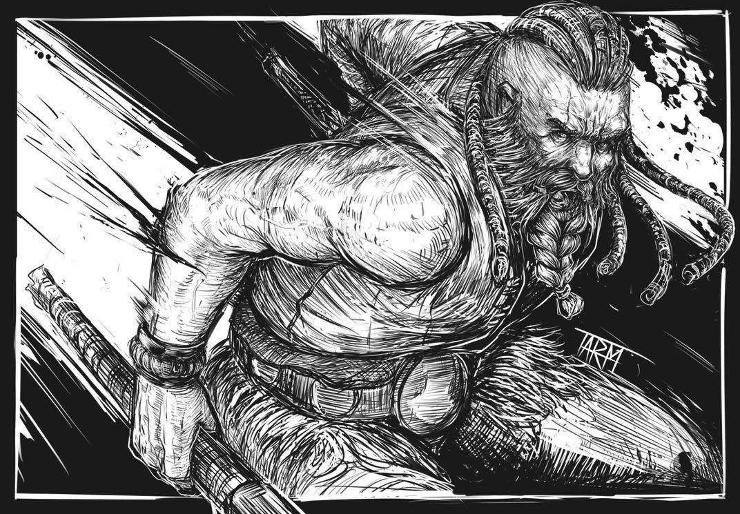 1072x745 Berserker. (For Honor) By Paper Pulp