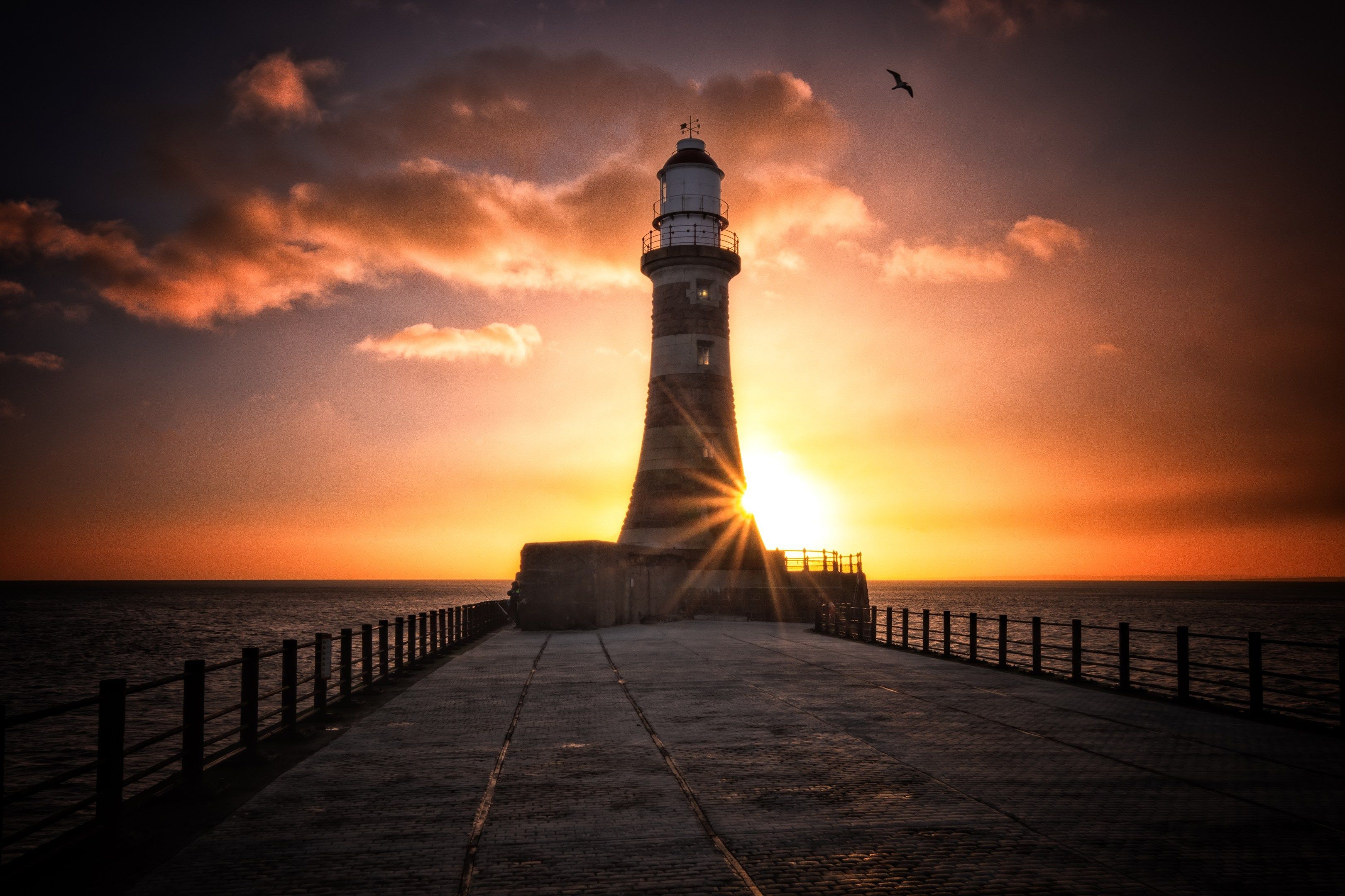 3240x2160 Roker Lighthouse Wallpaper, HD Nature Wallpaper, 4k Wallpaper, Image, Background, Photos and Picture