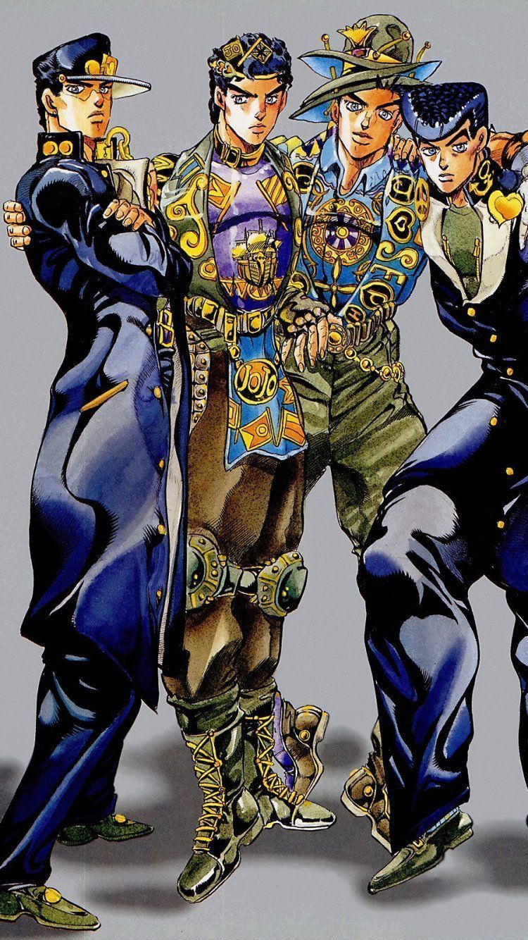 750x1334 Download Anime Jojo's Bizarre Adventure Phone Wallpaper