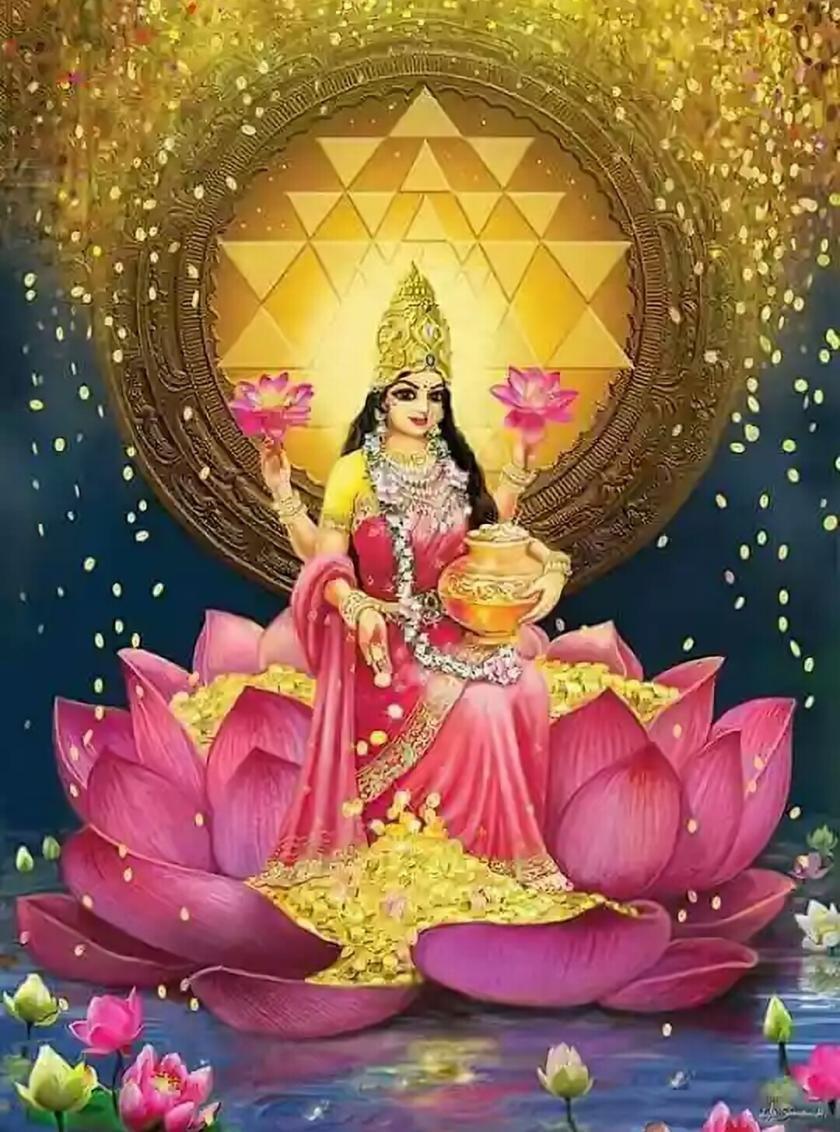 840x1132 Significance of Gods, Goddesses on Lotus Flowers Sastra