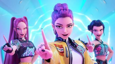 399x224 KPop Demon Hunters Characters 4K Wallpaper iPhone HD Phone g
