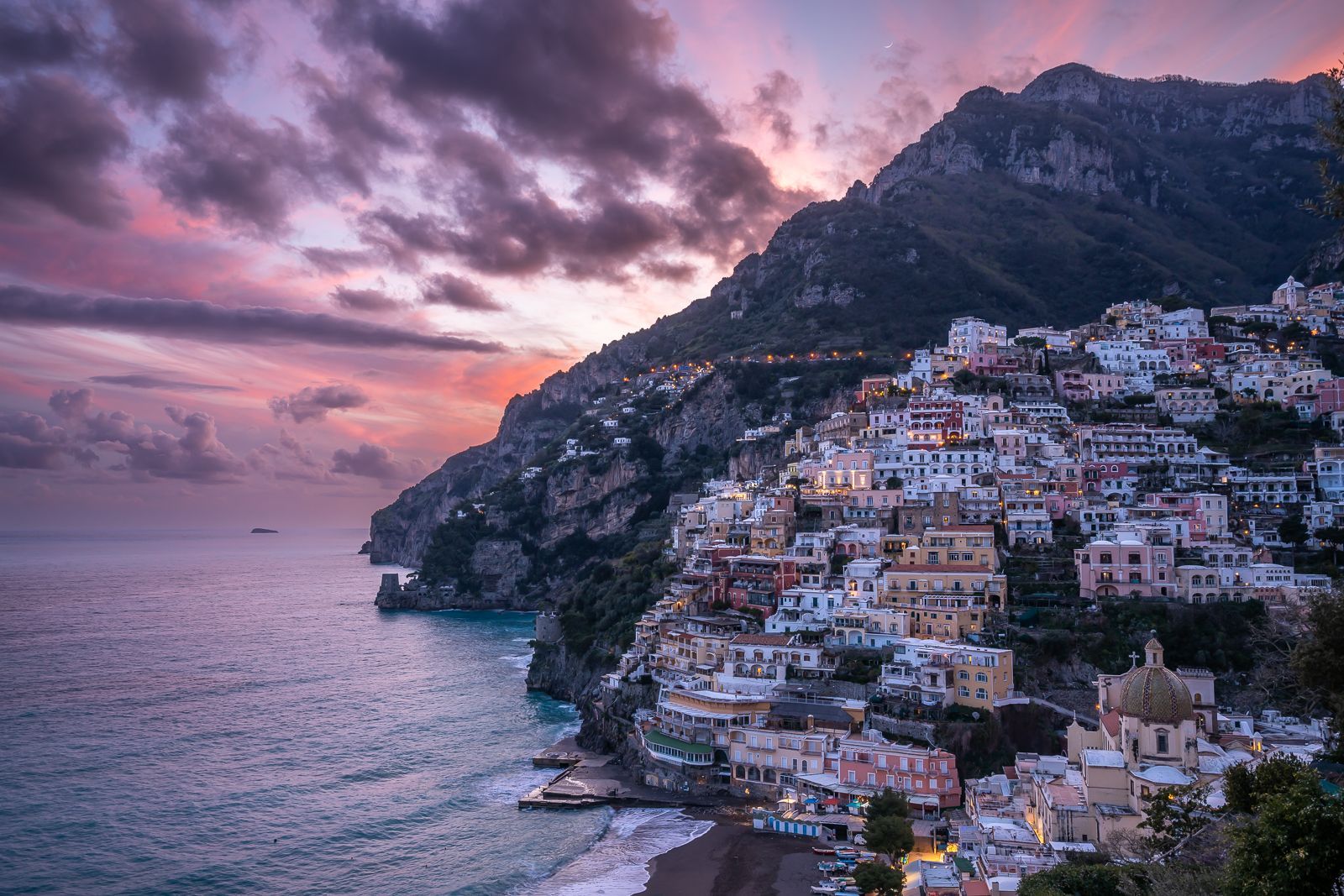 1600x1067 Sunset in Positano