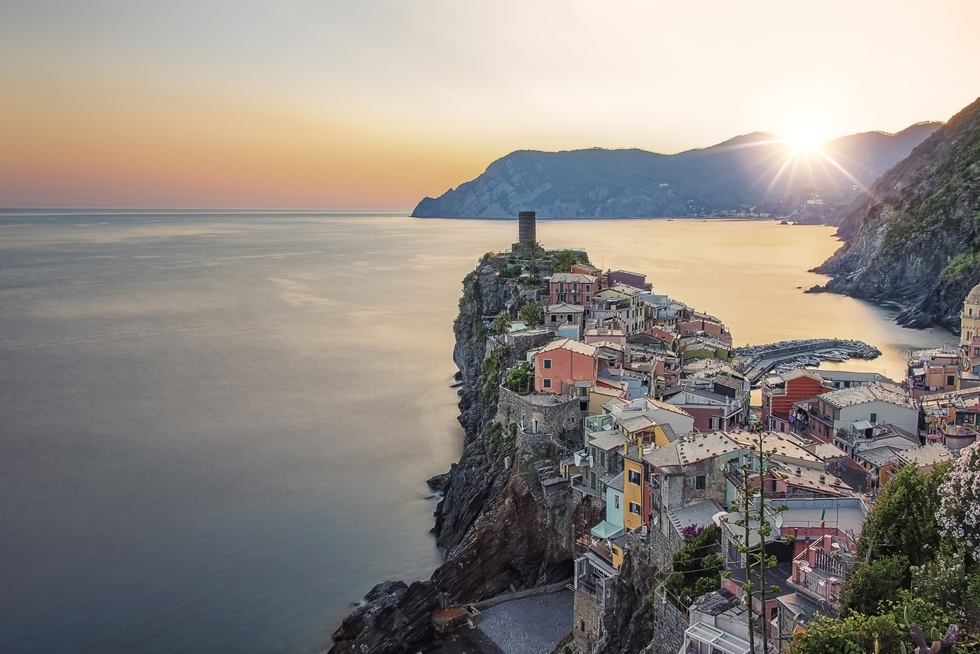 3200x2136 Cinque Terre Sunset Wall Mural