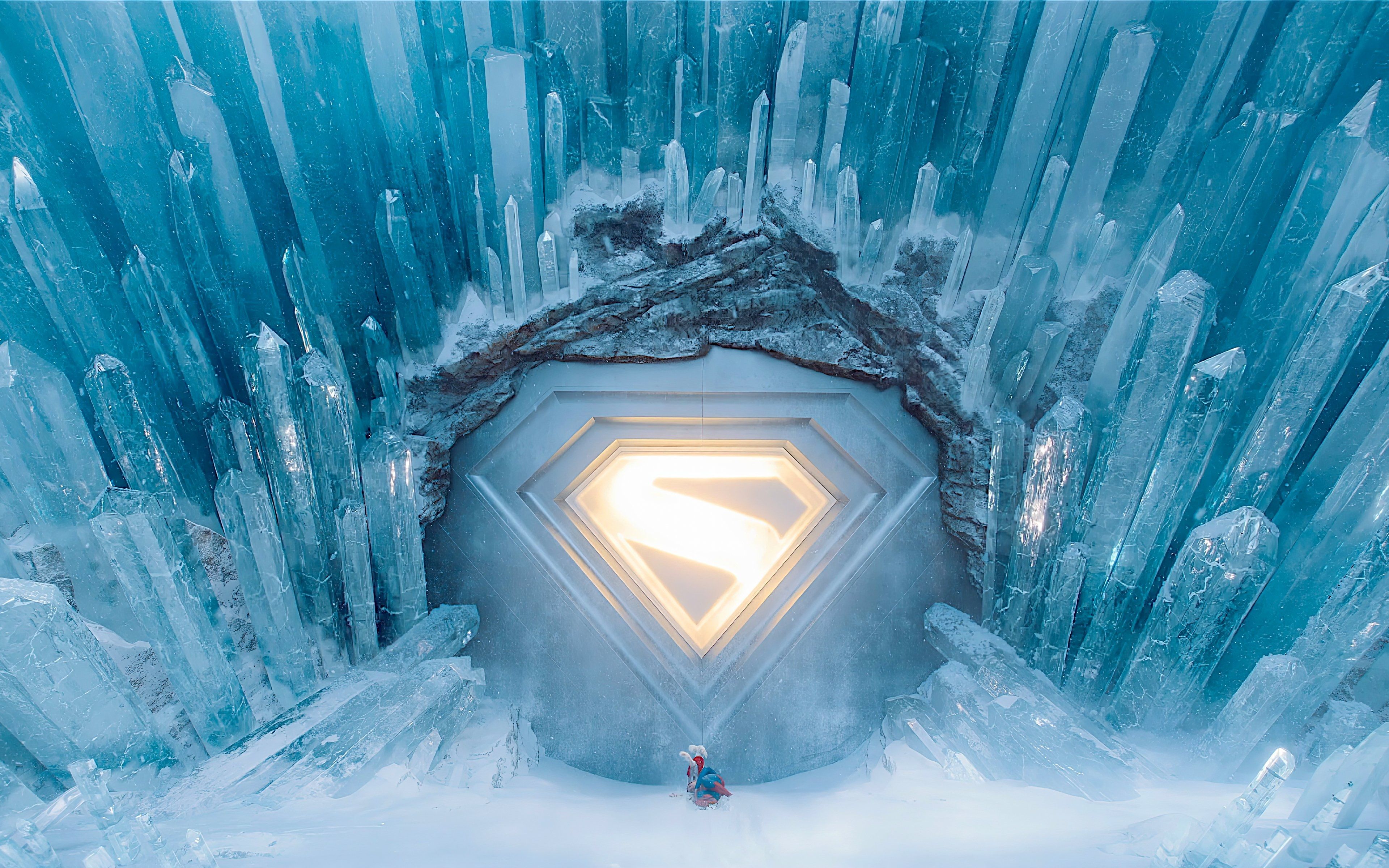 3840x2400 Superman 4K KRYPTO & Fortress of Solitude 2025 Wallpaper, HD Movies 4K Wallpaper, Image and Background