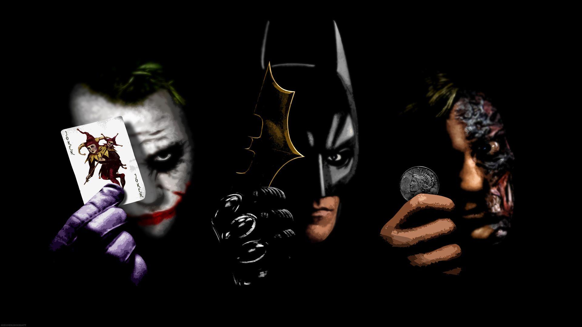 1920x1080 Batman, villains, joker, two face