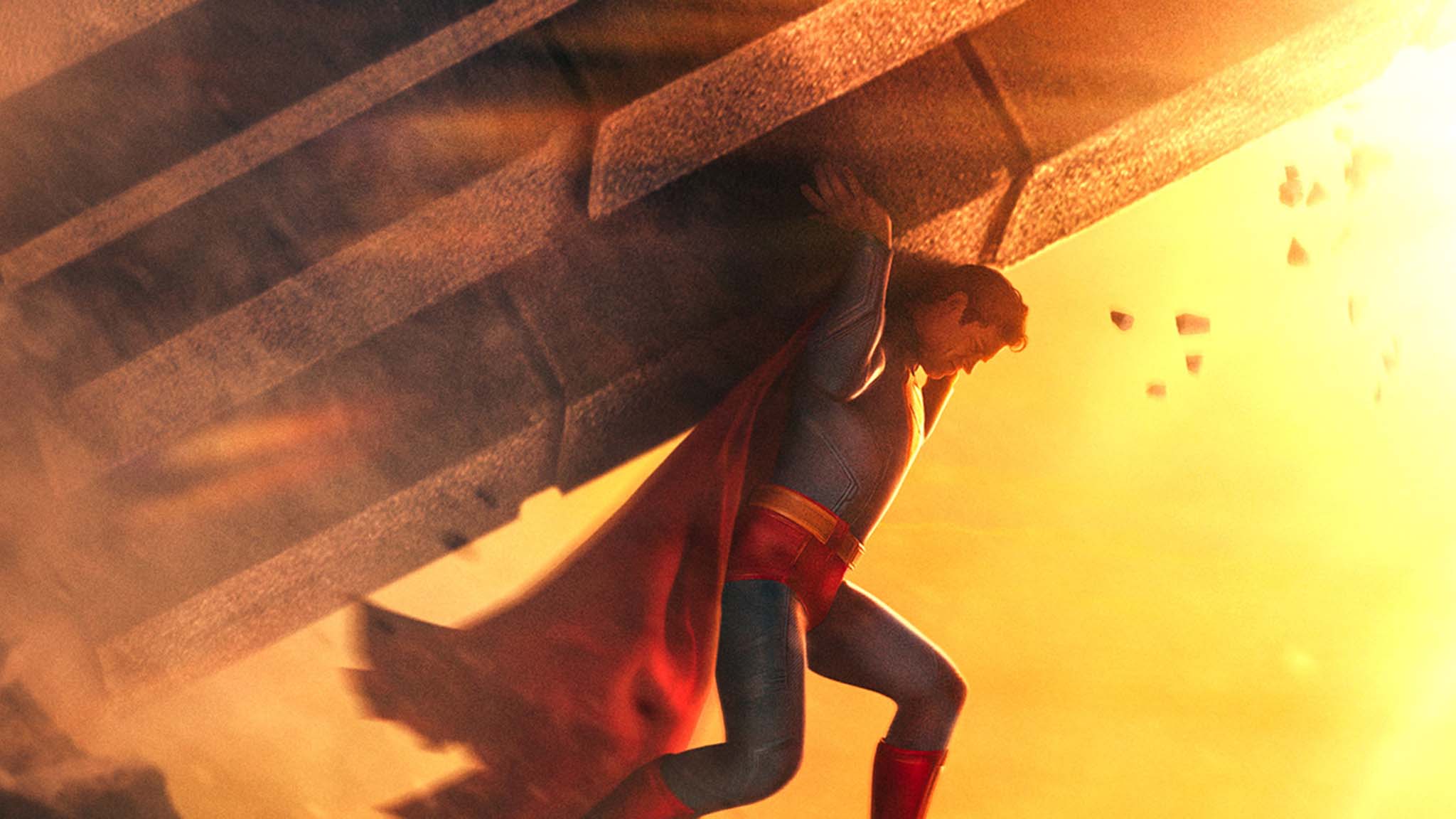 2048x1152 Superman Flexes His Muscles in Exclusive ScreenX Poster