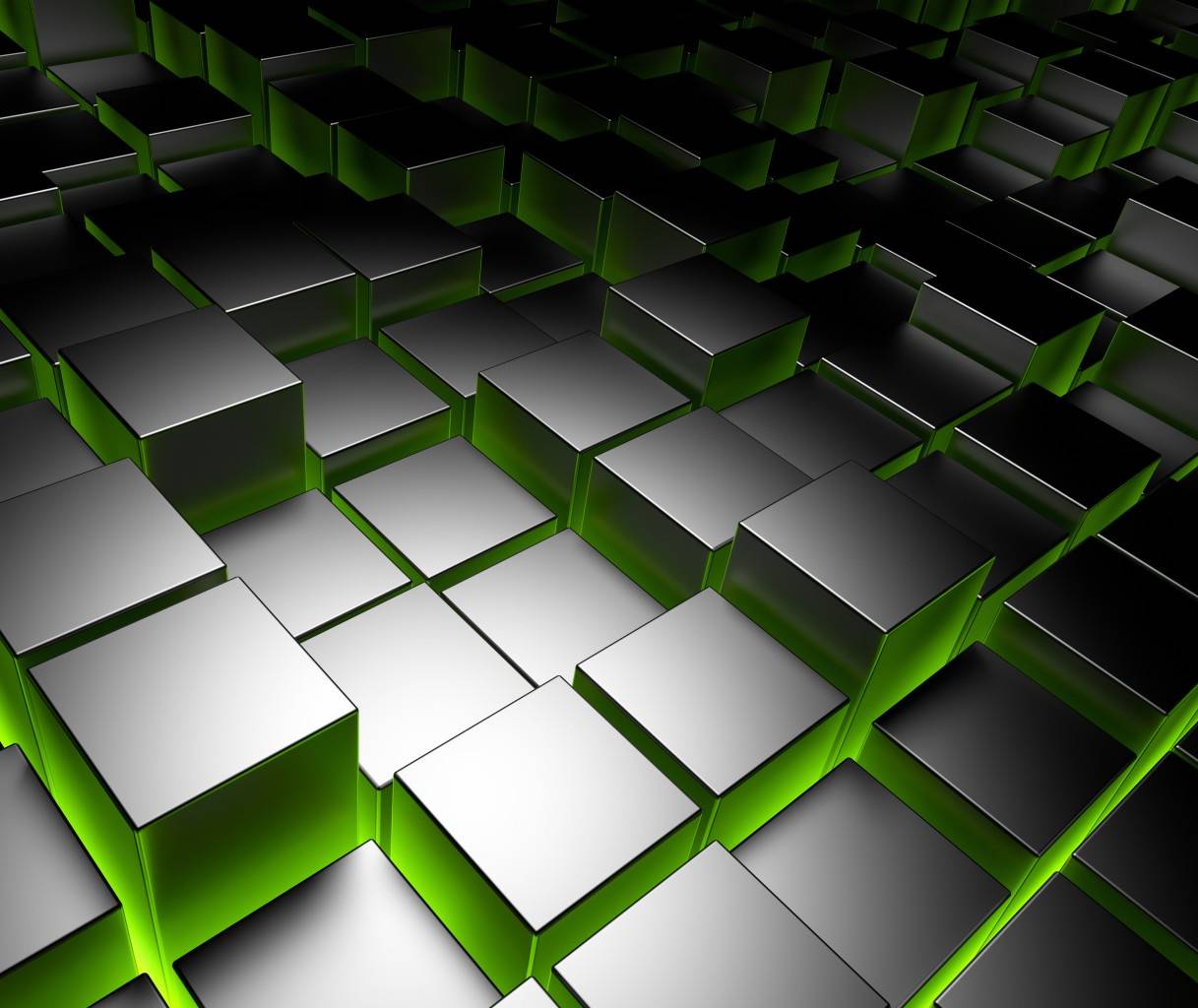 1217x1024 3D Cube wallpaper