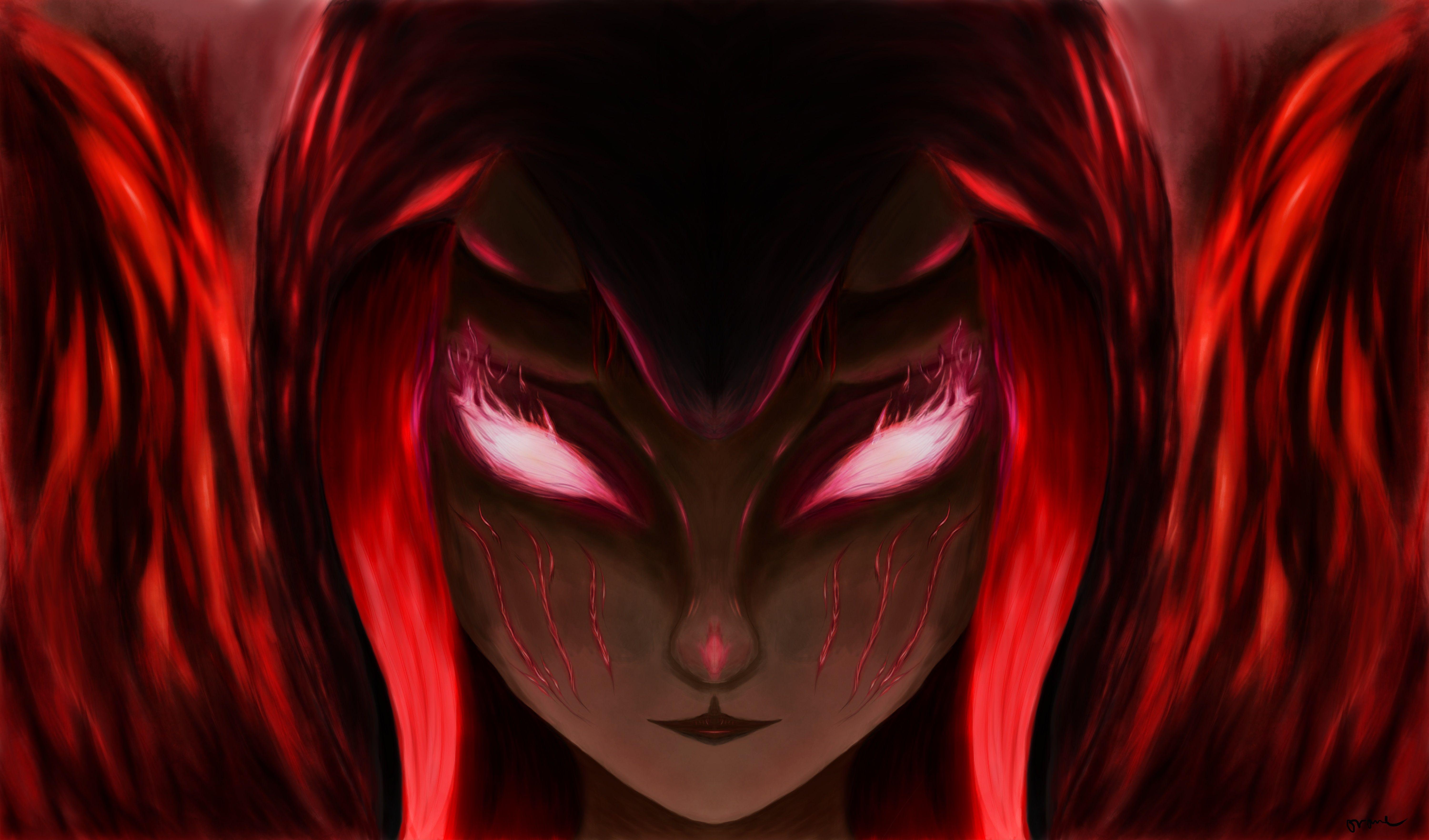 6000x3528 Oni girl 5k Retina Ultra HD Wallpaper. Background Image