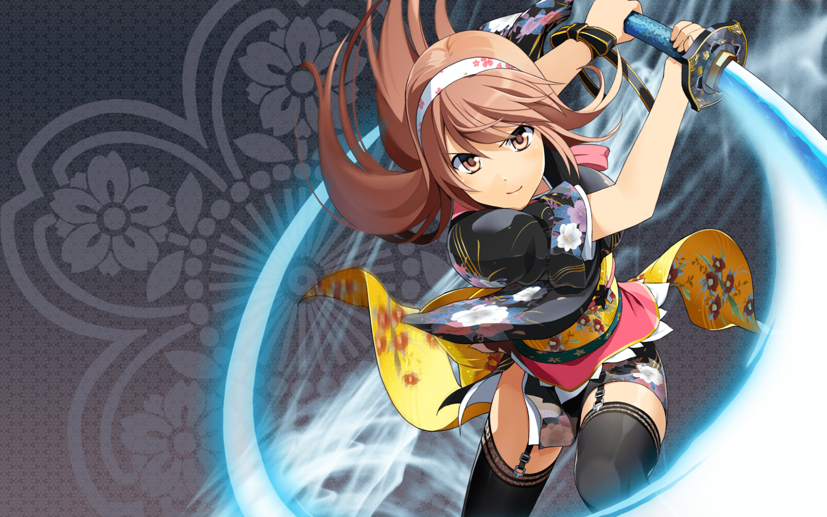 1680x1050 Lightsaber in hand girl anime Onigirl Desktop wallpaper 1680x1050