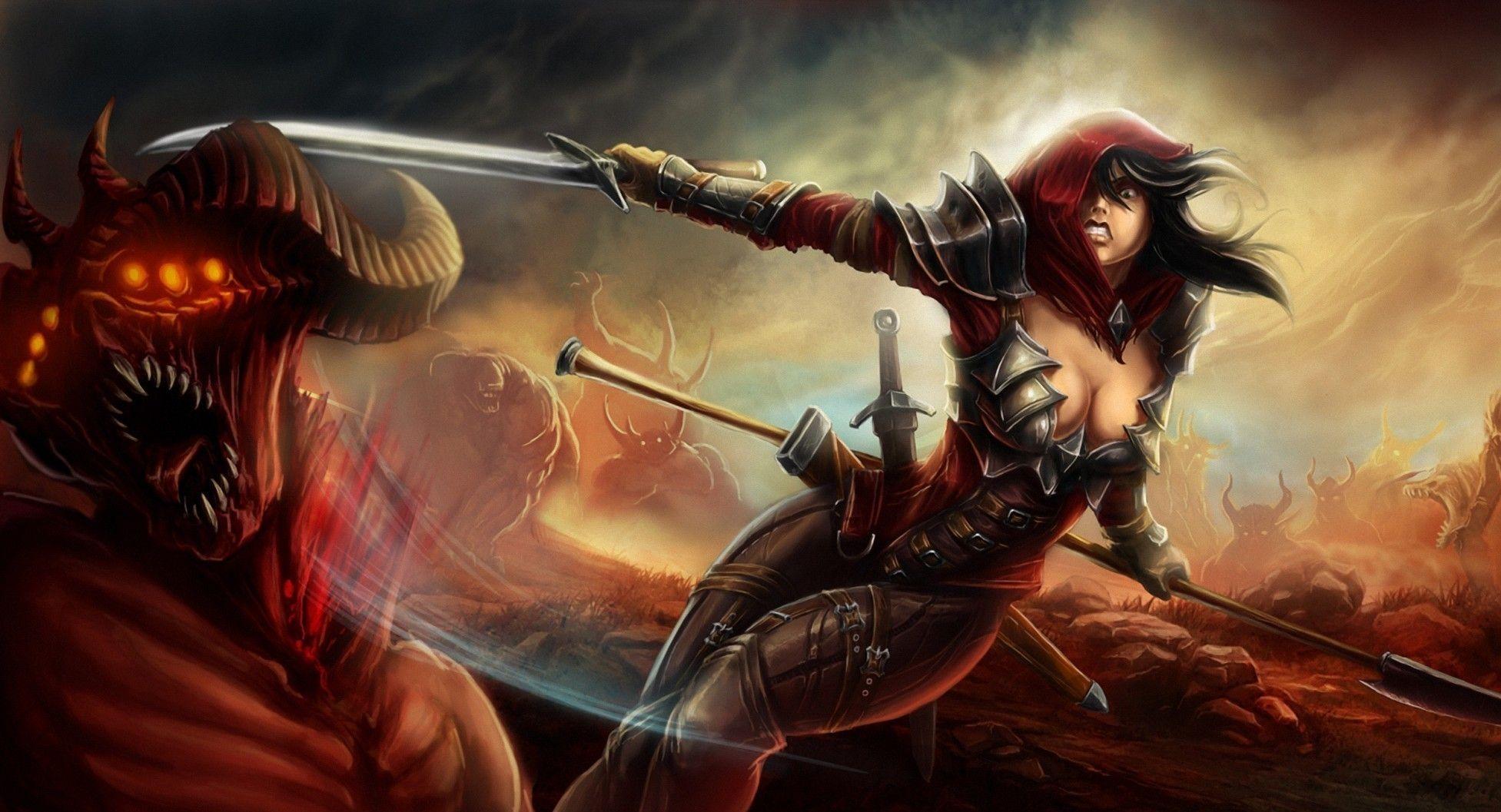 1953x1057 Demon Hunter, Diablo Wallpaper HD / Desktop and Mobile Background