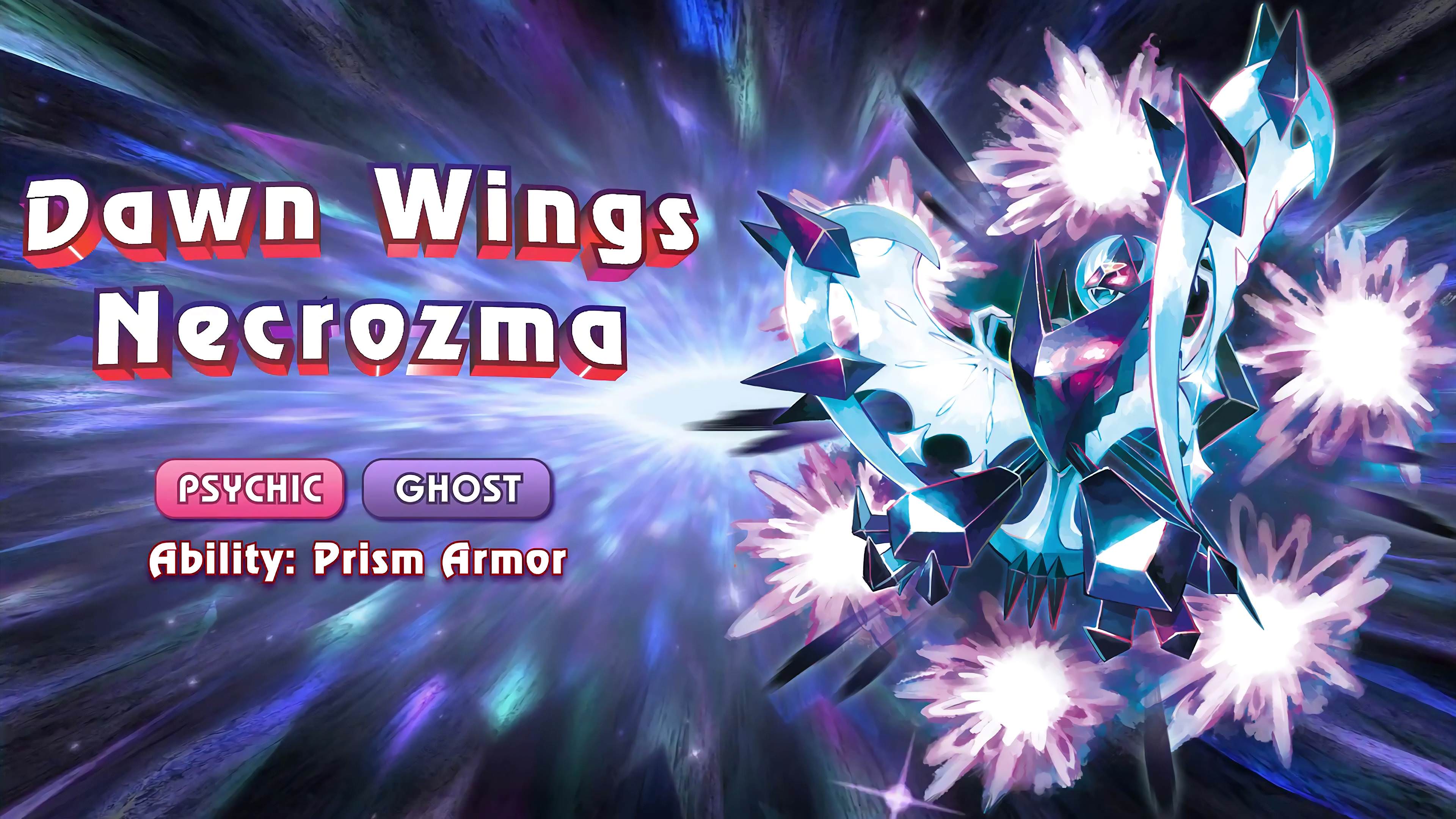 3840x2160 UHD 4K Dawn Wings Necrozma Pokemon Ultra Moon