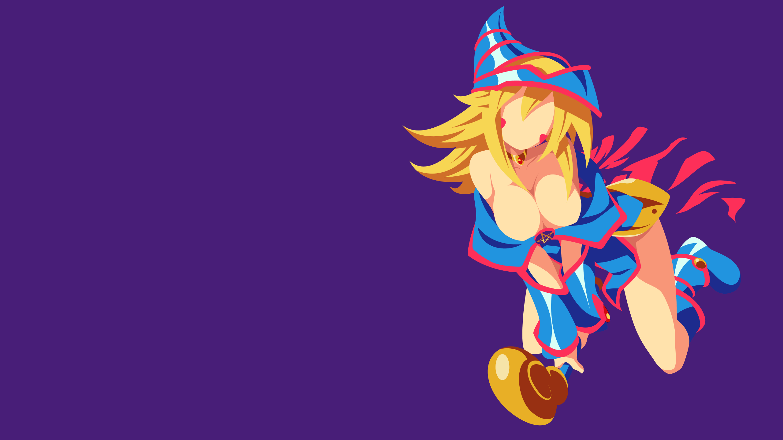 2560x1440 View Dark Magician Girl Gi Oh Wallpaper Dark Magician